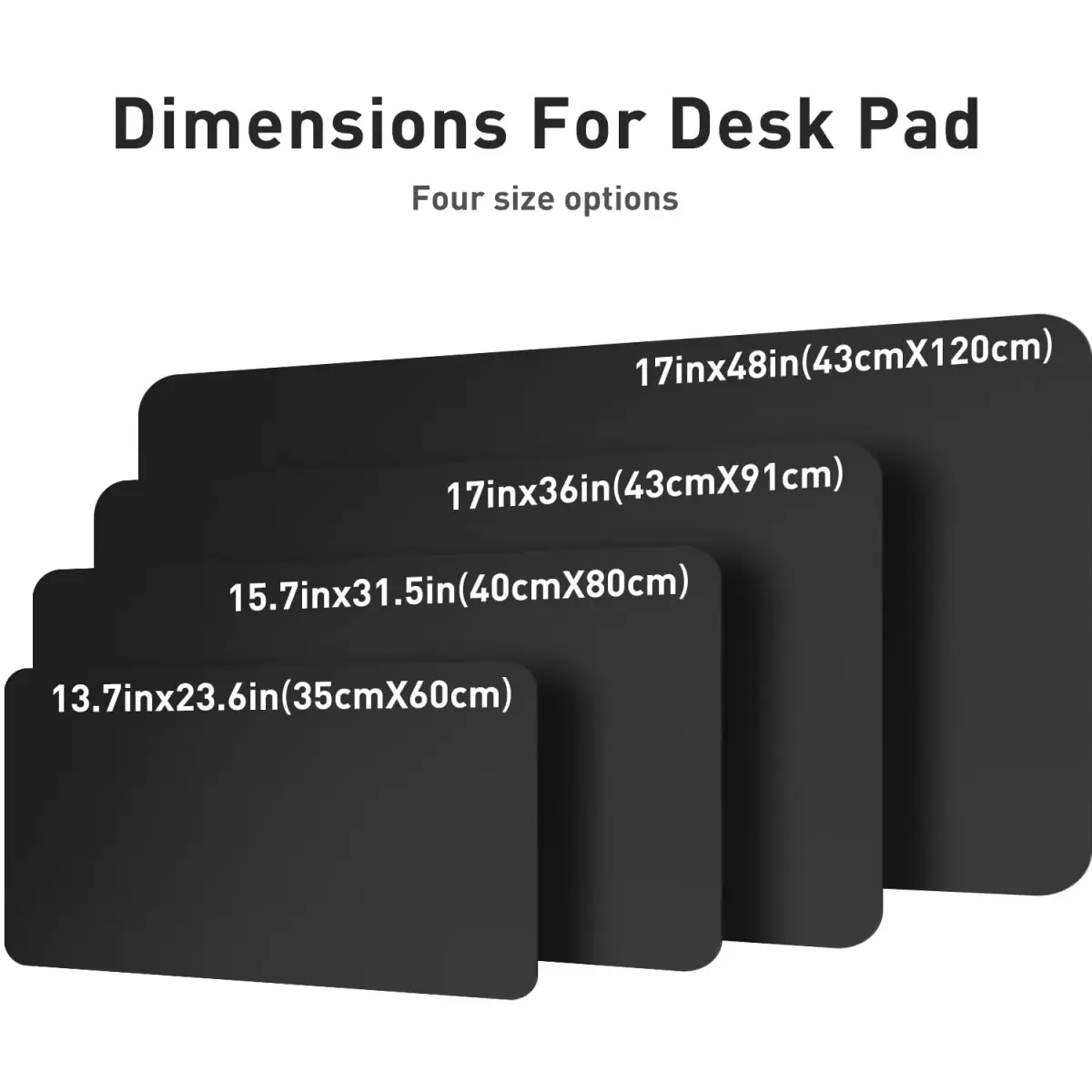 Aothia Black PU Leather Desk Pad Protector 60cm x 35cm (23.6" x 13.7") | Non-Slip Waterproof Surface for Office & Home - view 8