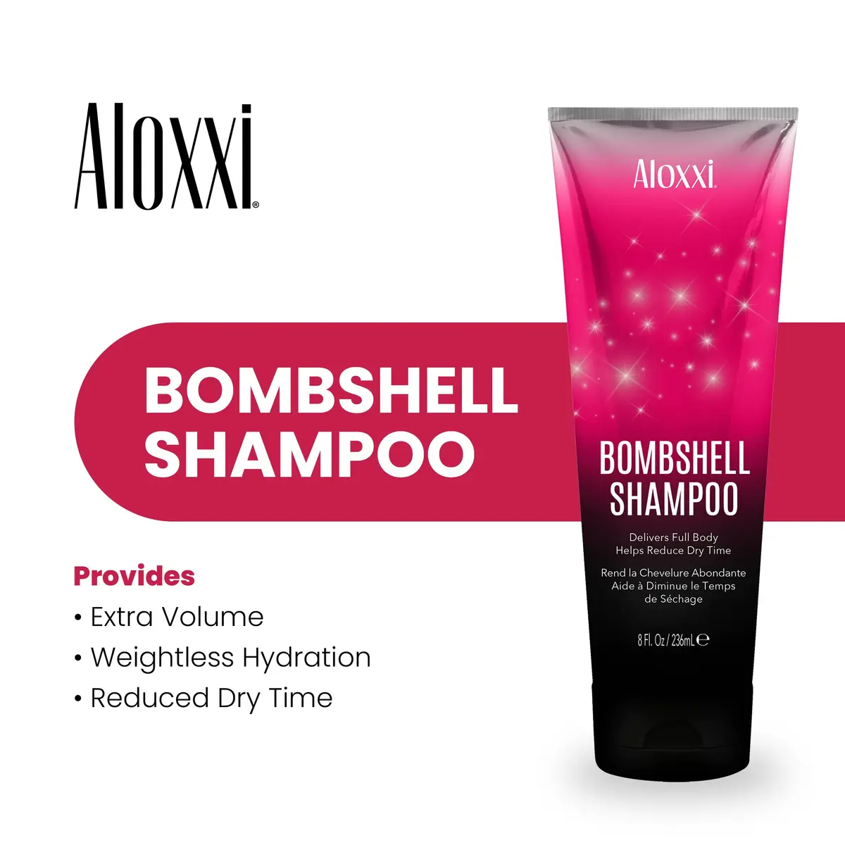 ALOXXI Bombshell Shampoo for All Hair Types | Reduces Drying Time & Adds Volume - view 3