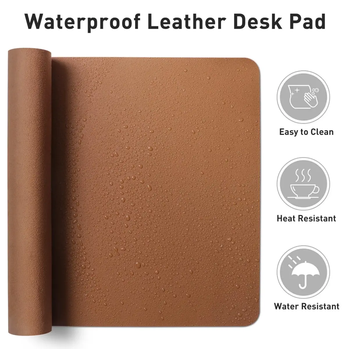 Aothia PU Leather Desk Pad Protector 59cm x 35cm (23.6" x 13.7") | Smooth Surface for Writing and Laptop Use - view 6