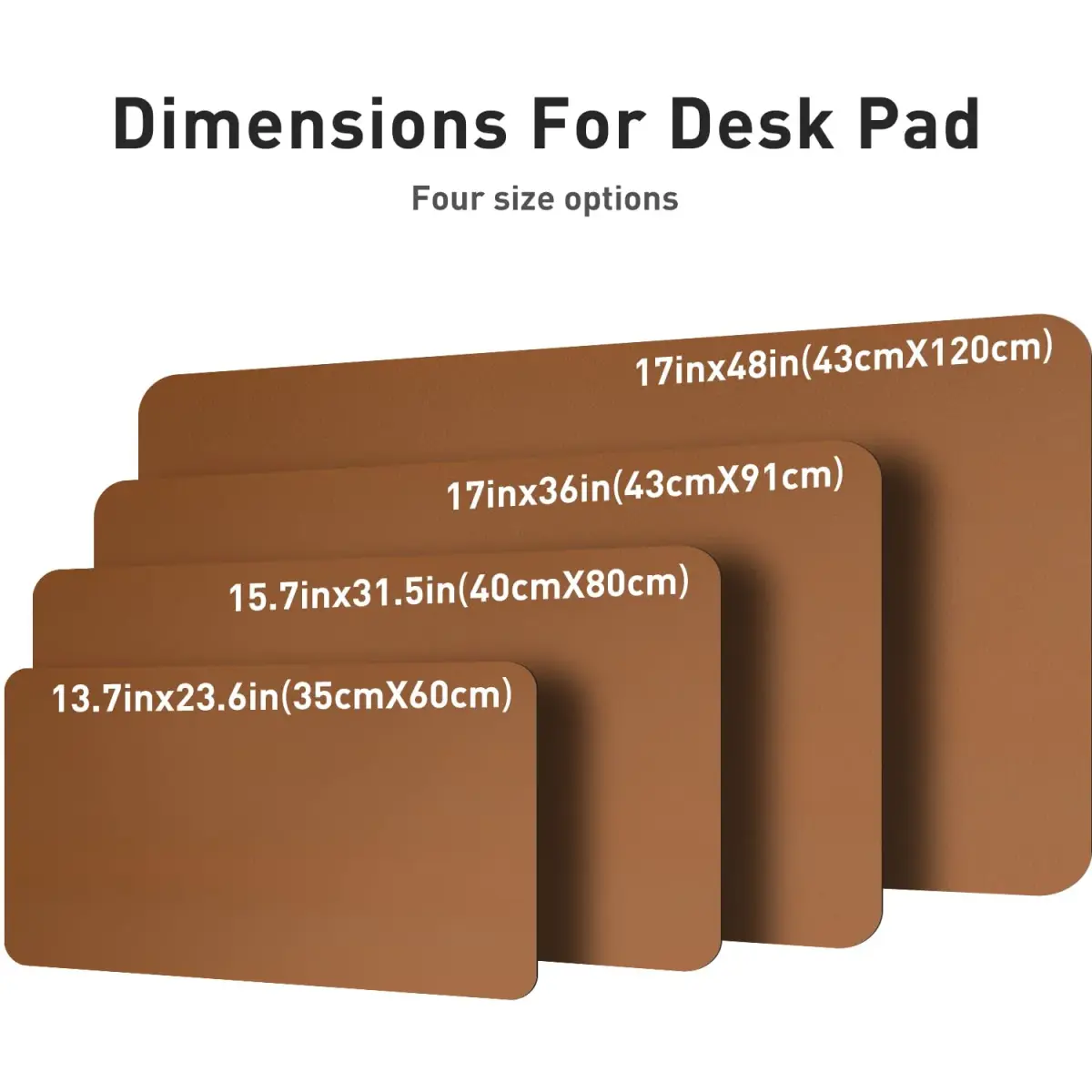 Aothia PU Leather Desk Pad Protector 59cm x 35cm (23.6" x 13.7") | Smooth Surface for Writing and Laptop Use - view 8