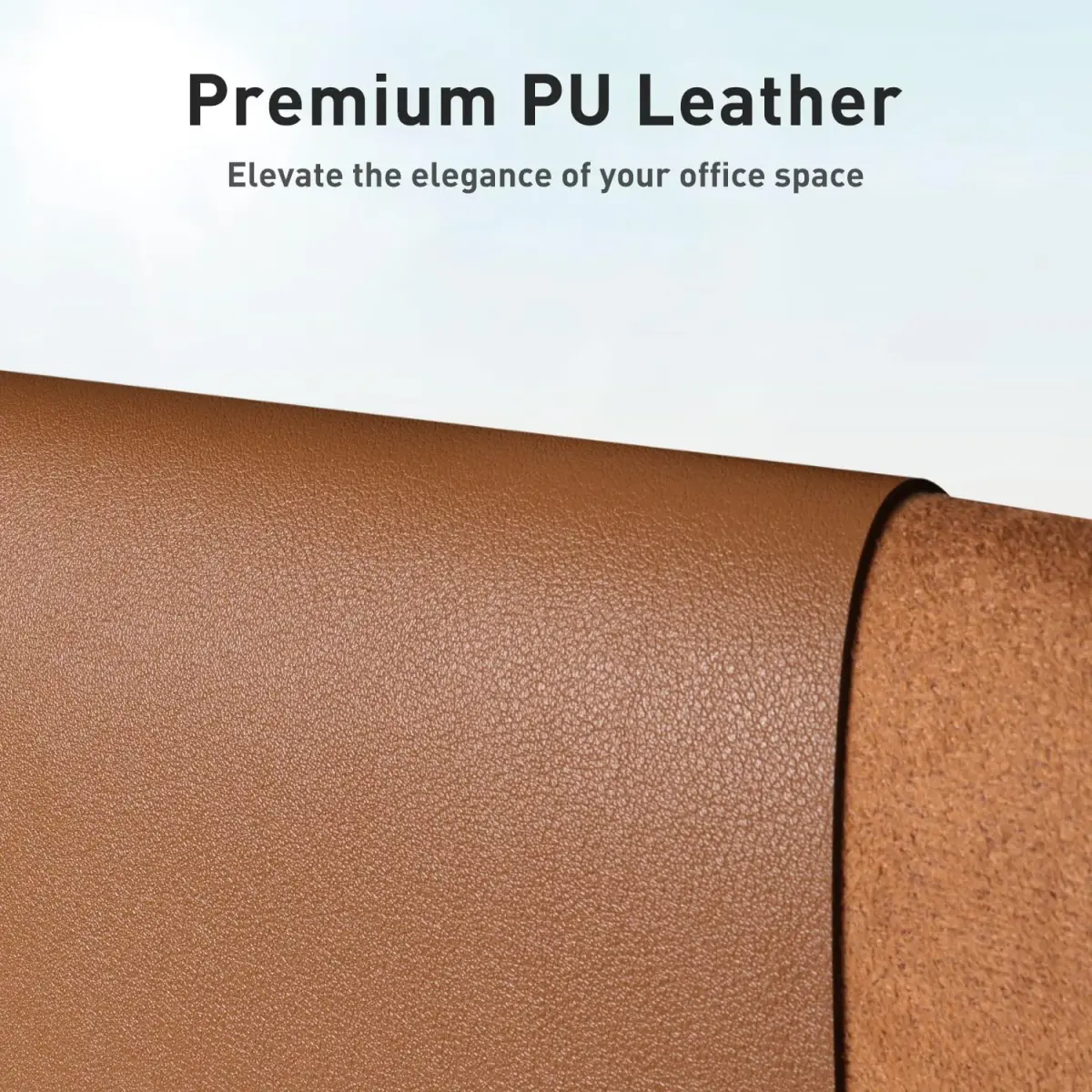Aothia PU Leather Desk Pad Protector 59cm x 35cm (23.6" x 13.7") | Smooth Surface for Writing and Laptop Use - view 2
