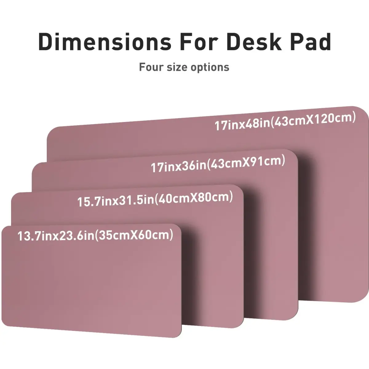 Aothia Dark Pink Desk Pad Protector 91cm x 43cm (36" x 17") | Smooth PU Leather for Office & Home - view 8