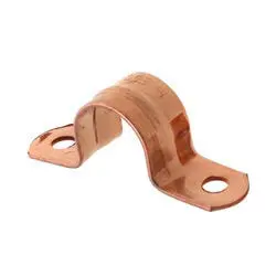 PROCURU 2-Inch Copper Pipe Strap, Two-Hole Clamp Mount (5.08 cm / 6 oz) | Secure Flush Mounting for Copper Pipes - view 2