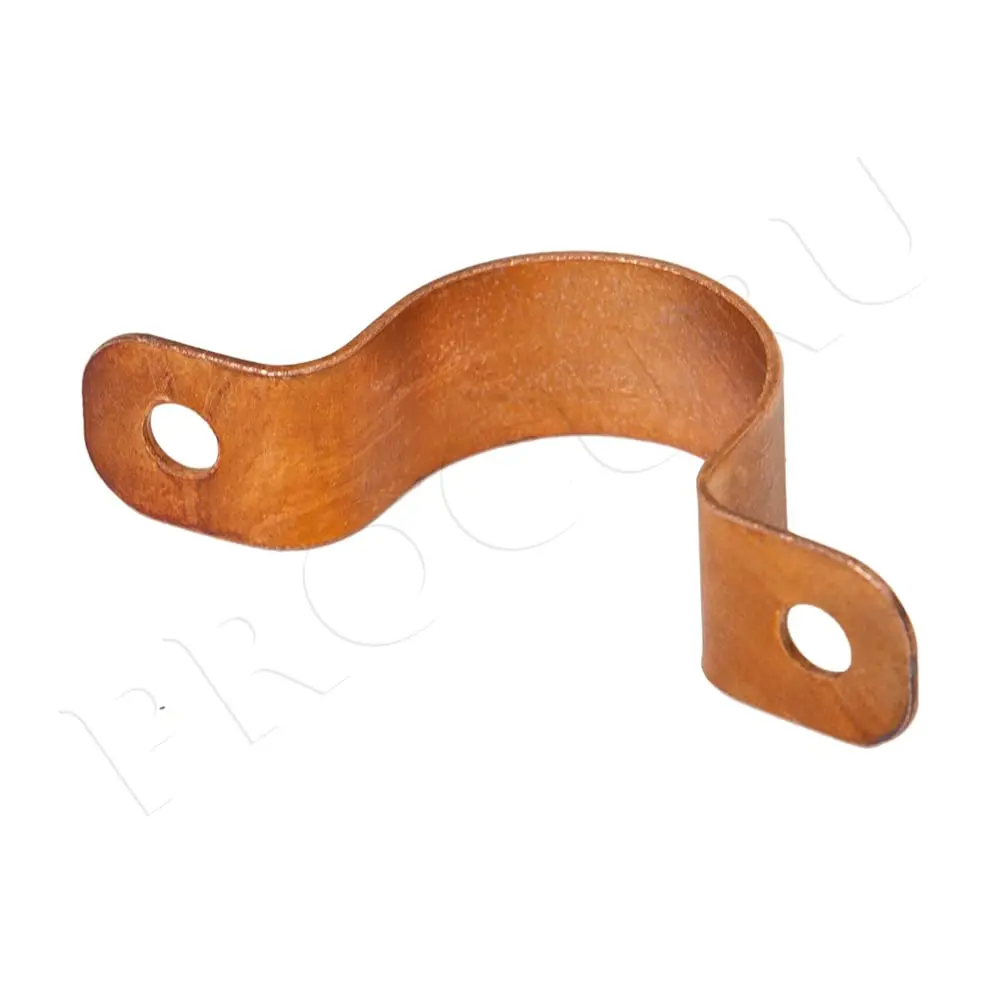 PROCURU 3/4-Inch Copper Pipe Strap, Two-Hole Clamp Mount (19.05 mm / 0.75-Inch), 10-Pack | Flush Mount for Copper Plumbing - view 4