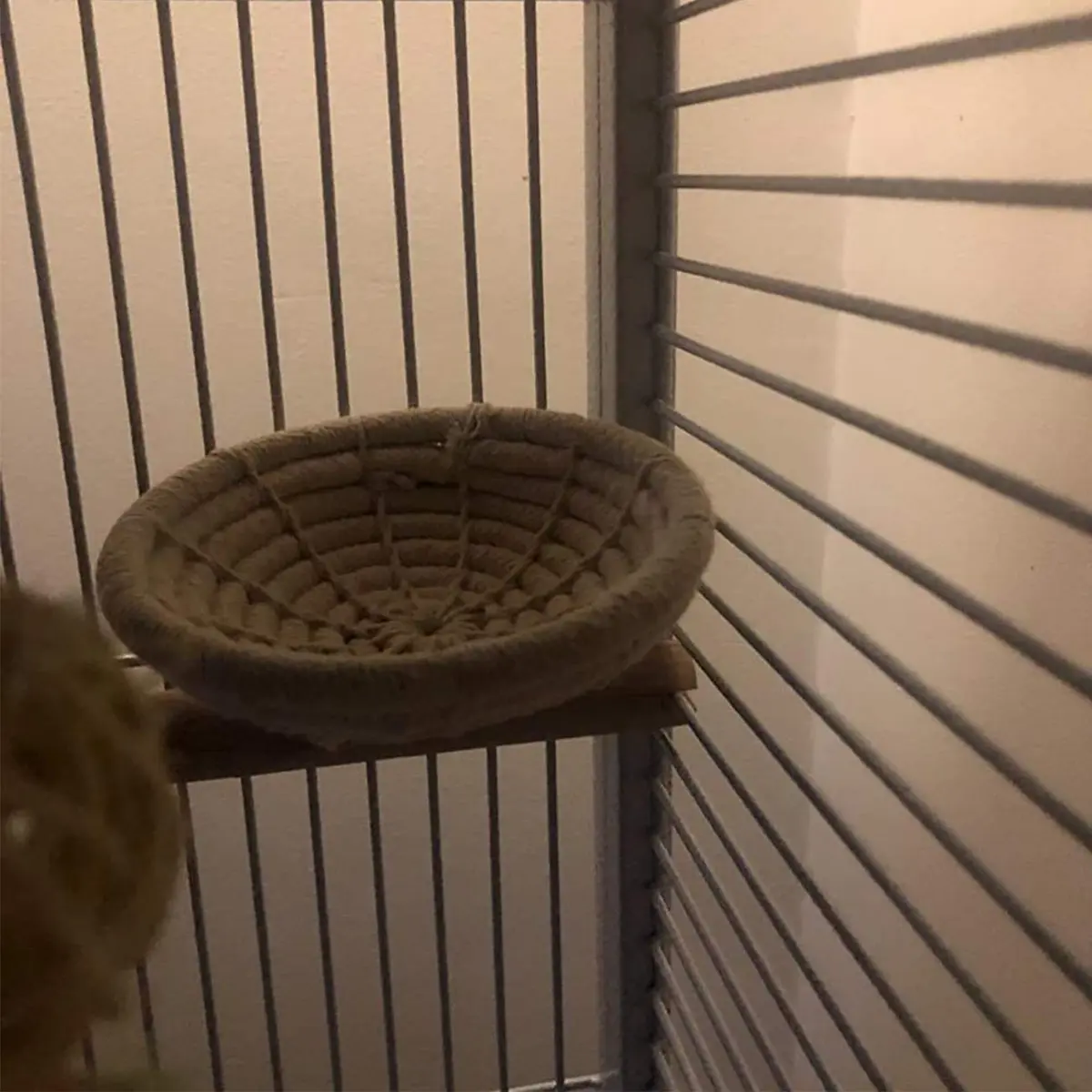 Orgrimmar Handmade Cotton Rope Bird Nest Breeding Nest Hatch House Cage | Comfortable, breathable, supports parrot breeding - view 7