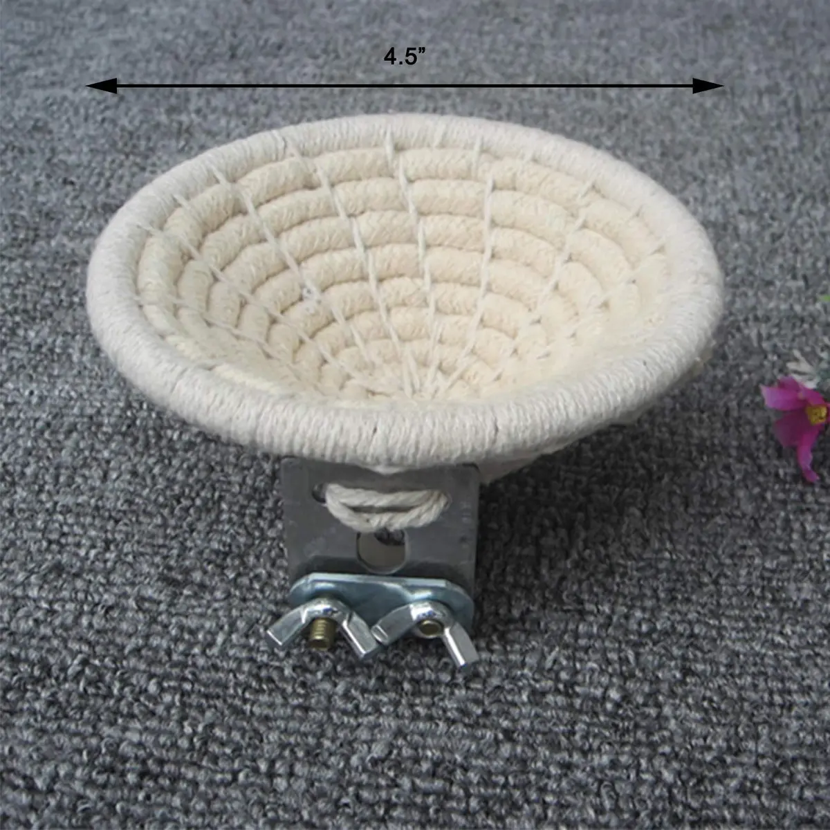Orgrimmar Handmade Cotton Rope Bird Nest Breeding Nest Hatch House Cage | Comfortable, breathable, supports parrot breeding - view 2