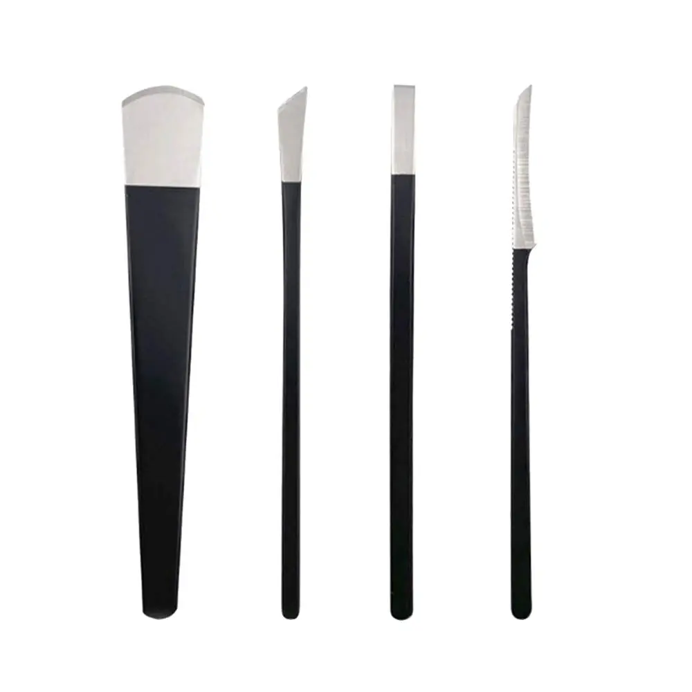 LOOKSEVEN Pedicure Knife Set 4 Pieces Stainless Steel | For Ingrown Toe Nails & Callus Removal - view 2