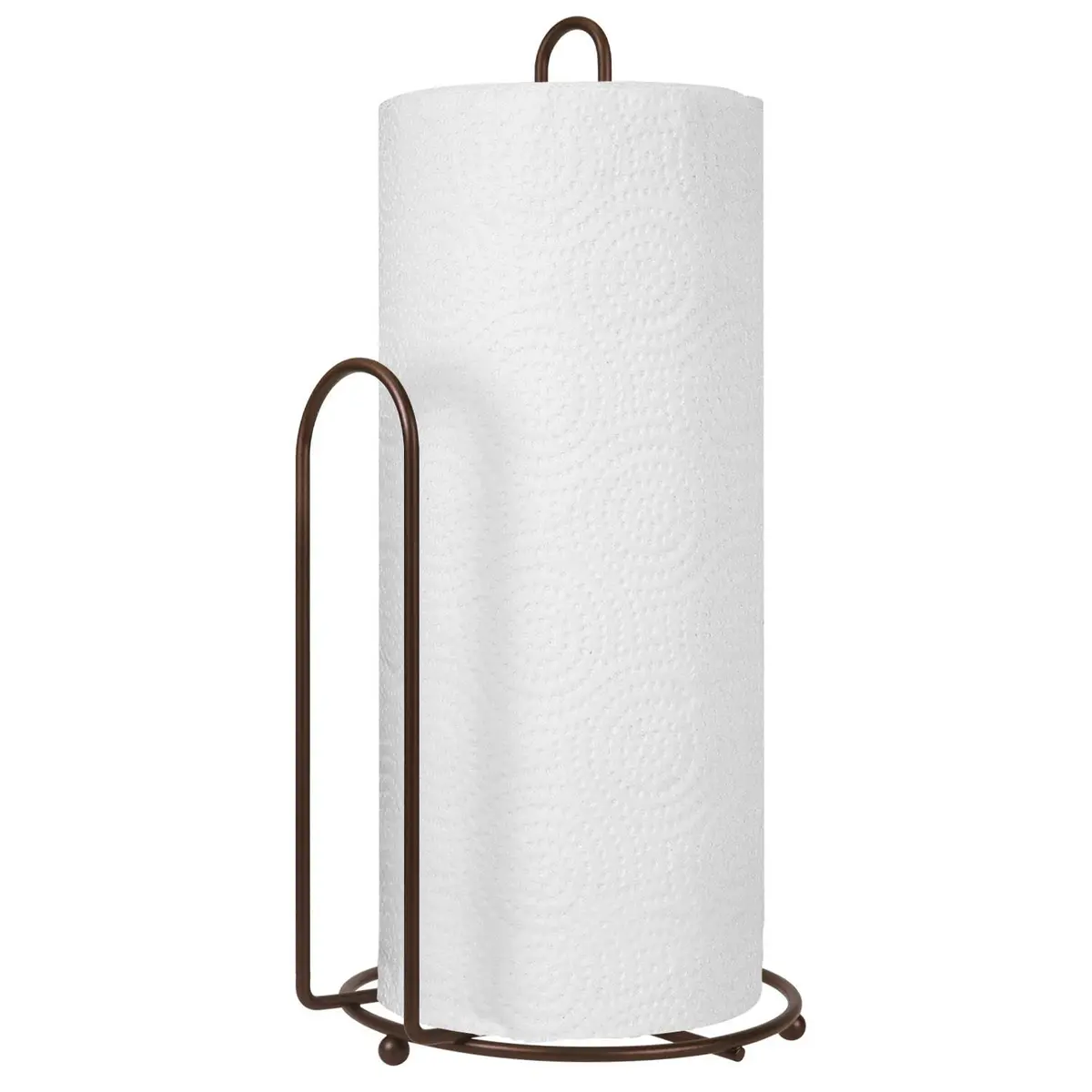 Blue Donuts Countertop Paper Towel Holder - Easy One-Handed Tear, Farmhouse Style, Bronze Finish - main product image