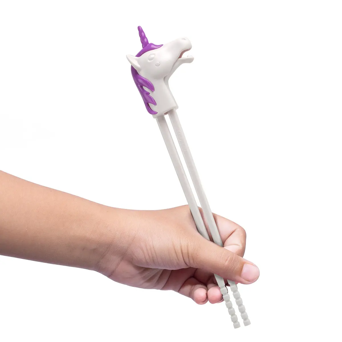 Fred & Friends MUNCHTIME Unicorn Chopsticks for Kids, Reusable Food-Safe Plastic, 4.45 inches | Fun Interactive Design for Beginners - view 3