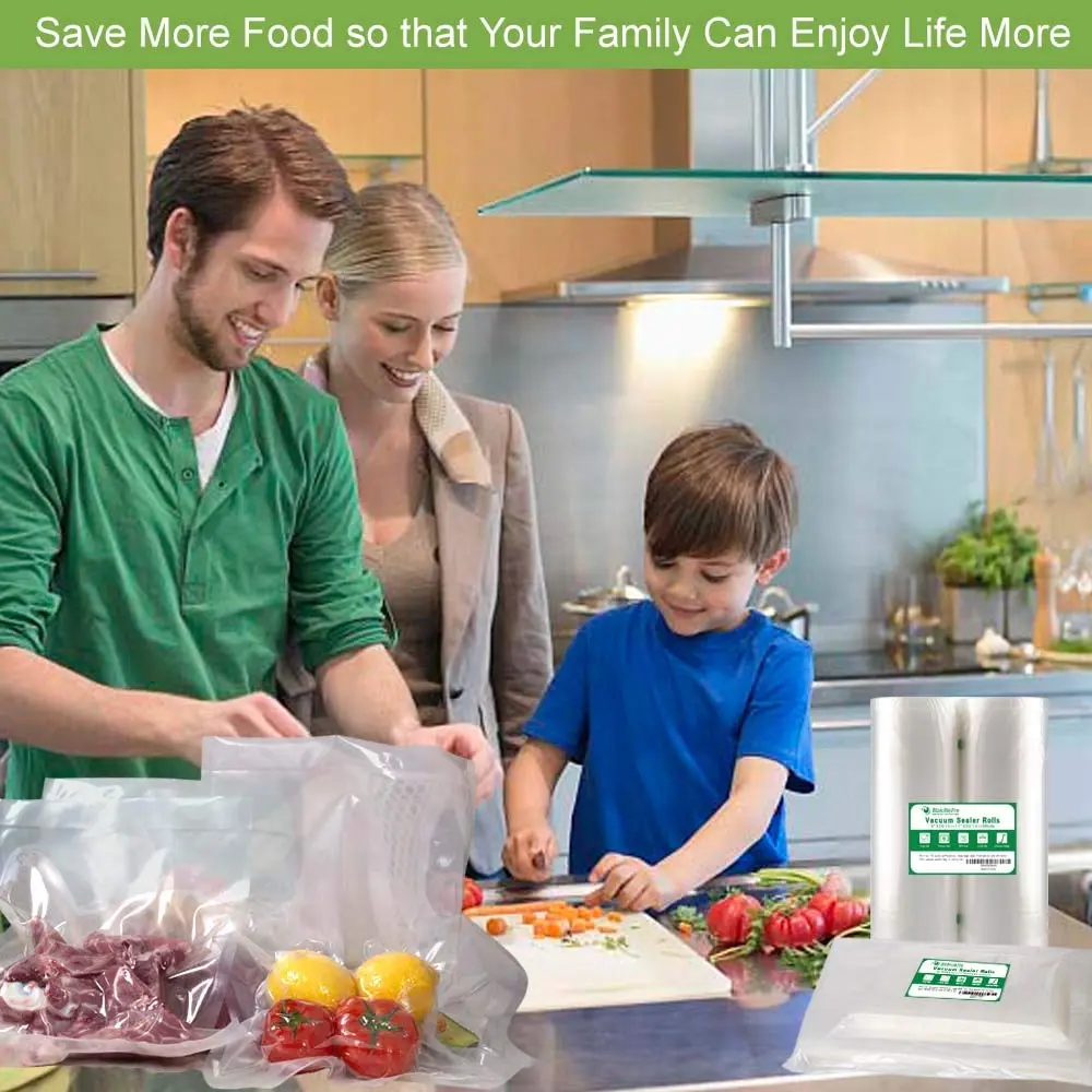 MakMeFre 100 Pint 6x10Inch Vacuum Sealer Bags for Food Storage | BPA Free, Commercial Grade, Long Shelf Life - view 7