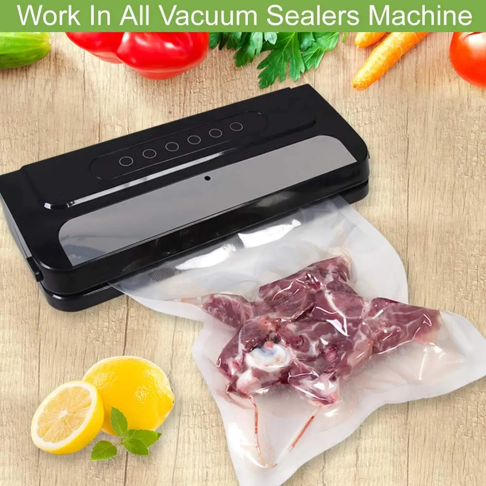 MakMeFre 100 Pint 6x10Inch Vacuum Sealer Bags for Food Storage | BPA Free, Commercial Grade, Long Shelf Life - view 2