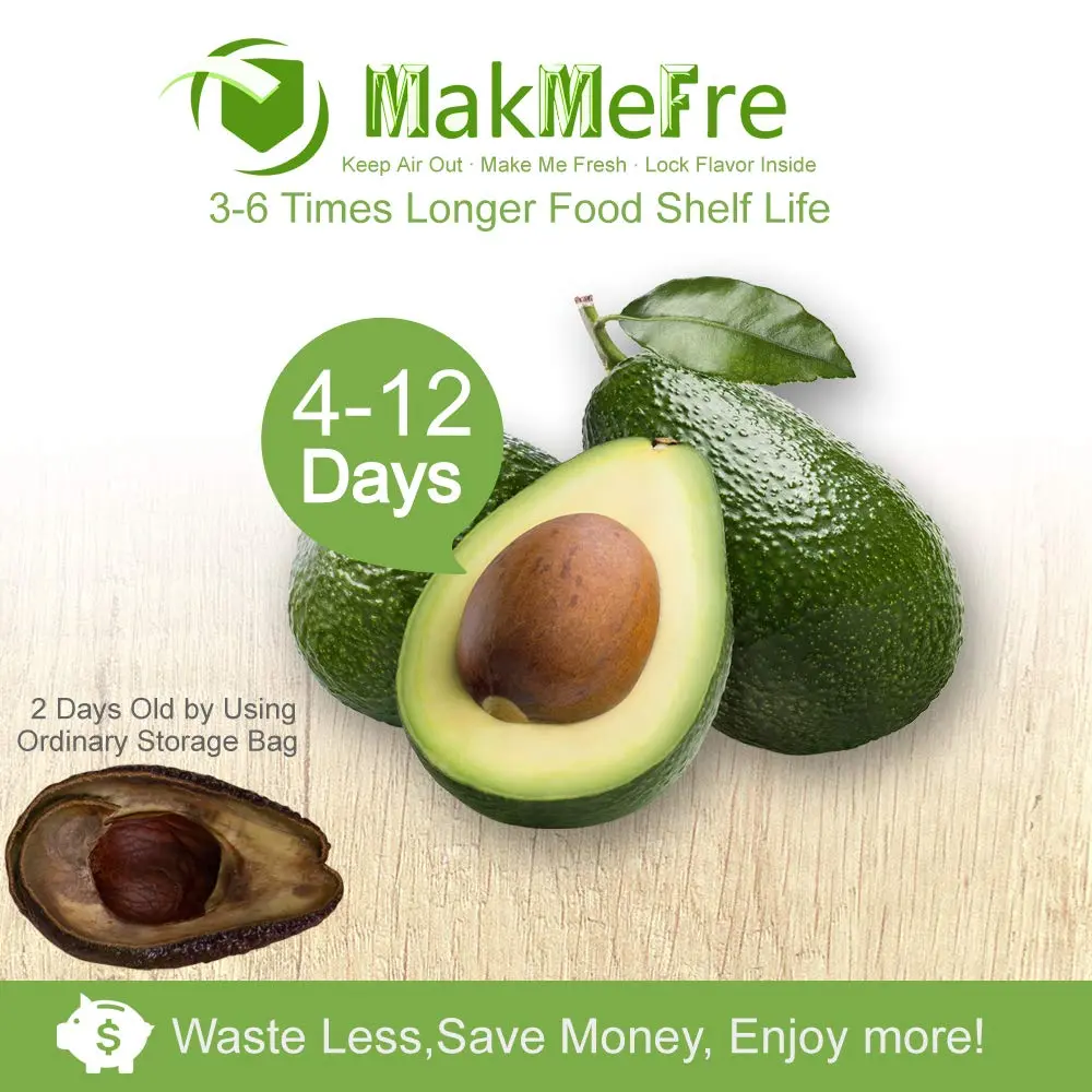 MakMeFre 100 Pint 6x10Inch Vacuum Sealer Bags for Food Storage | BPA Free, Commercial Grade, Long Shelf Life - view 4
