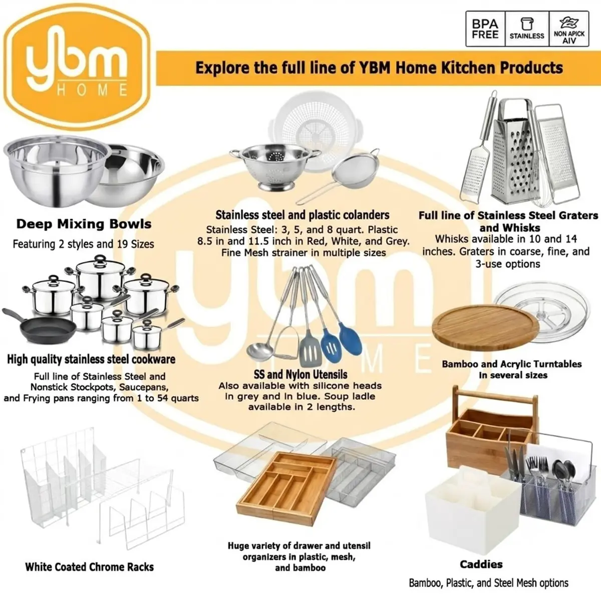 YBM HOME Stainless Steel Whistling Tea Kettle 3L | Modern Induction Compatible Design - view 5