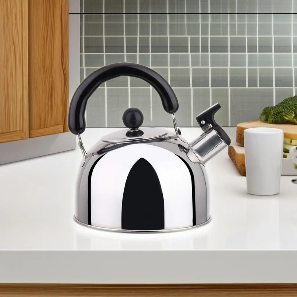 YBM HOME Stainless Steel Whistling Tea Kettle 3L | Modern Induction Compatible Design - view 4