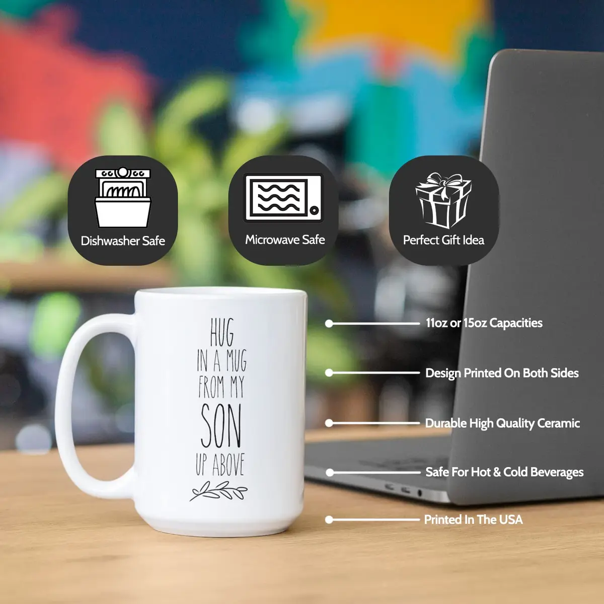 Creator's Cove Death of a Son Coffee Mug 11oz | Sympathy Memorial Gift for Loss - view 7