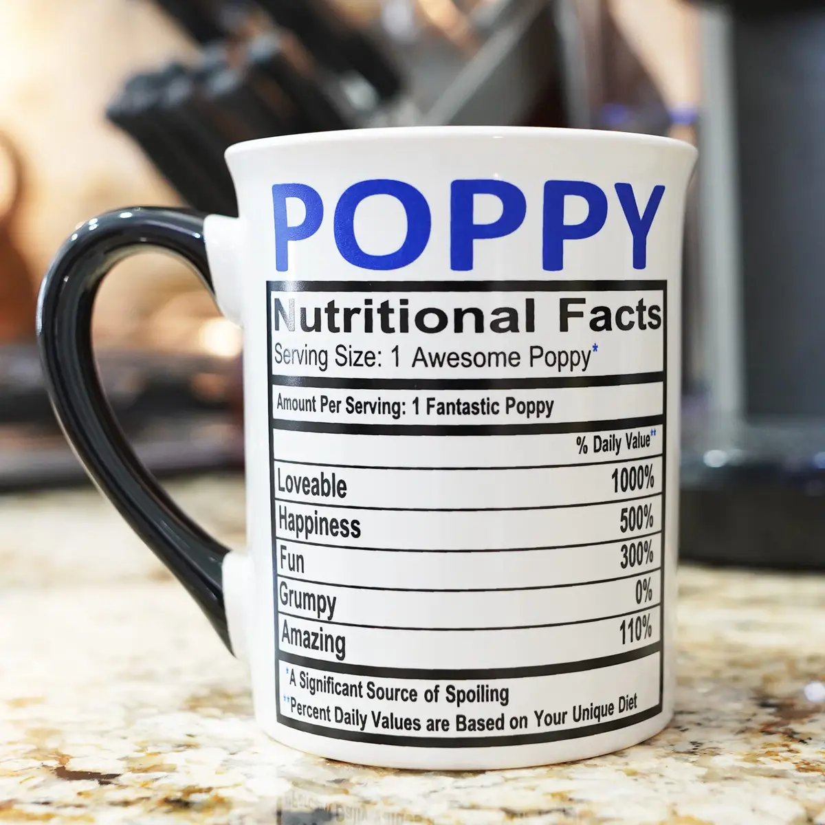 Cottage Creek Ceramic Coffee Mug 16oz Large Poppy | Grandpa Gift, Dad Mug, Novelty Coffee Cup - view 6