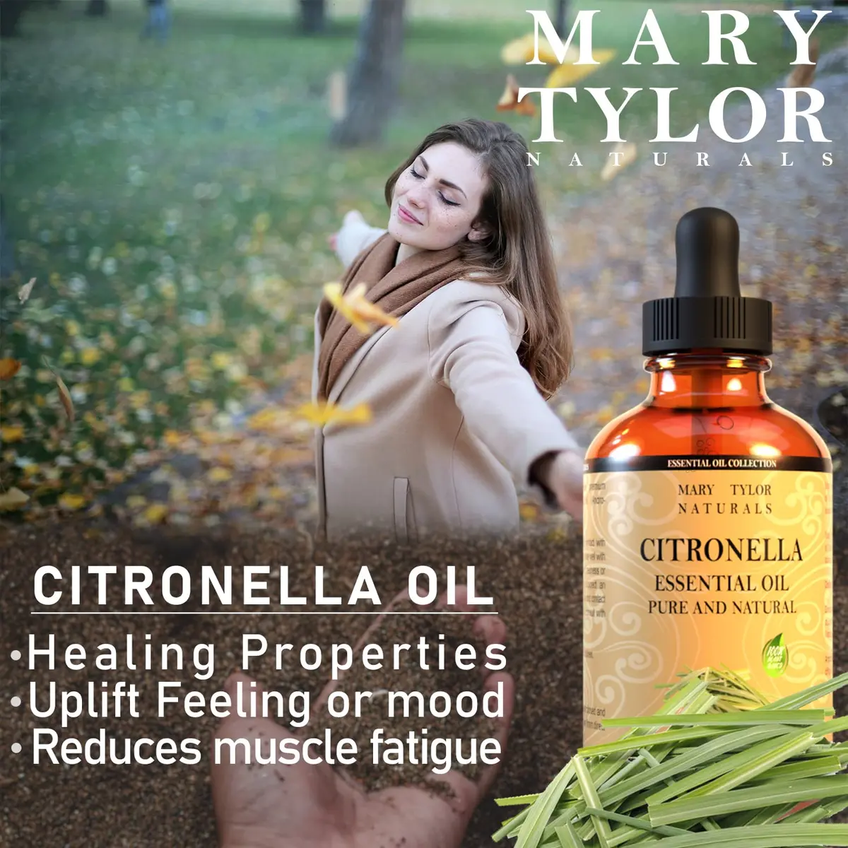 Mary Tylor Naturals Citronella Essential Oil 4 oz | Pure, Natural & Therapeutic Grade for Aromatherapy & DIY - view 5