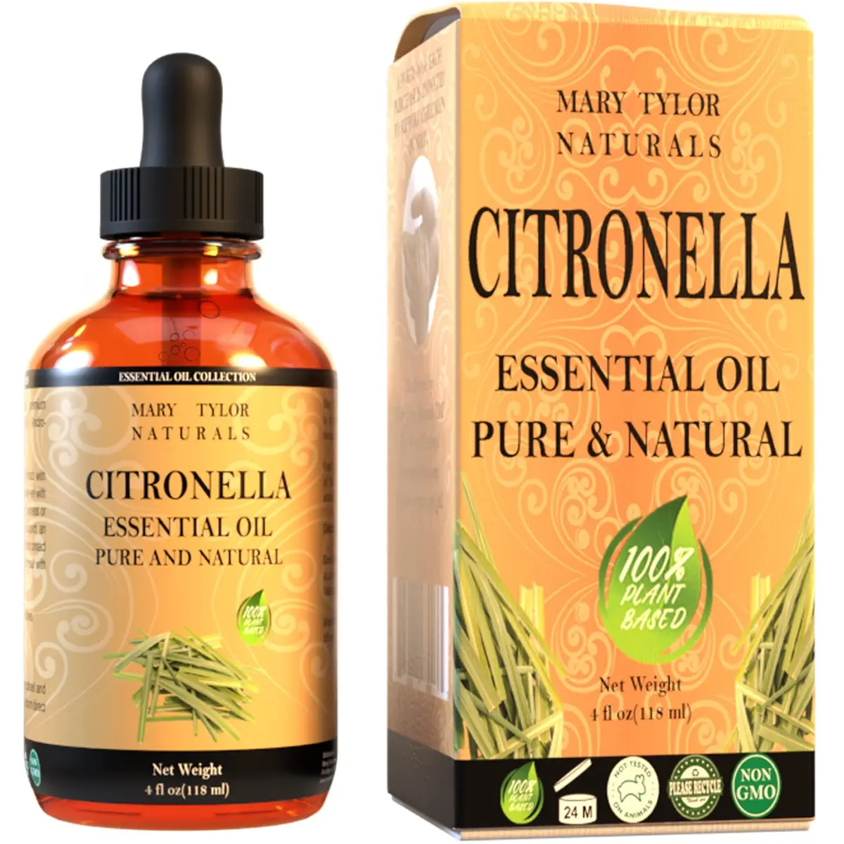 Mary Tylor Naturals Citronella Essential Oil 4 oz | Pure, Natural & Therapeutic Grade for Aromatherapy & DIY - view 7