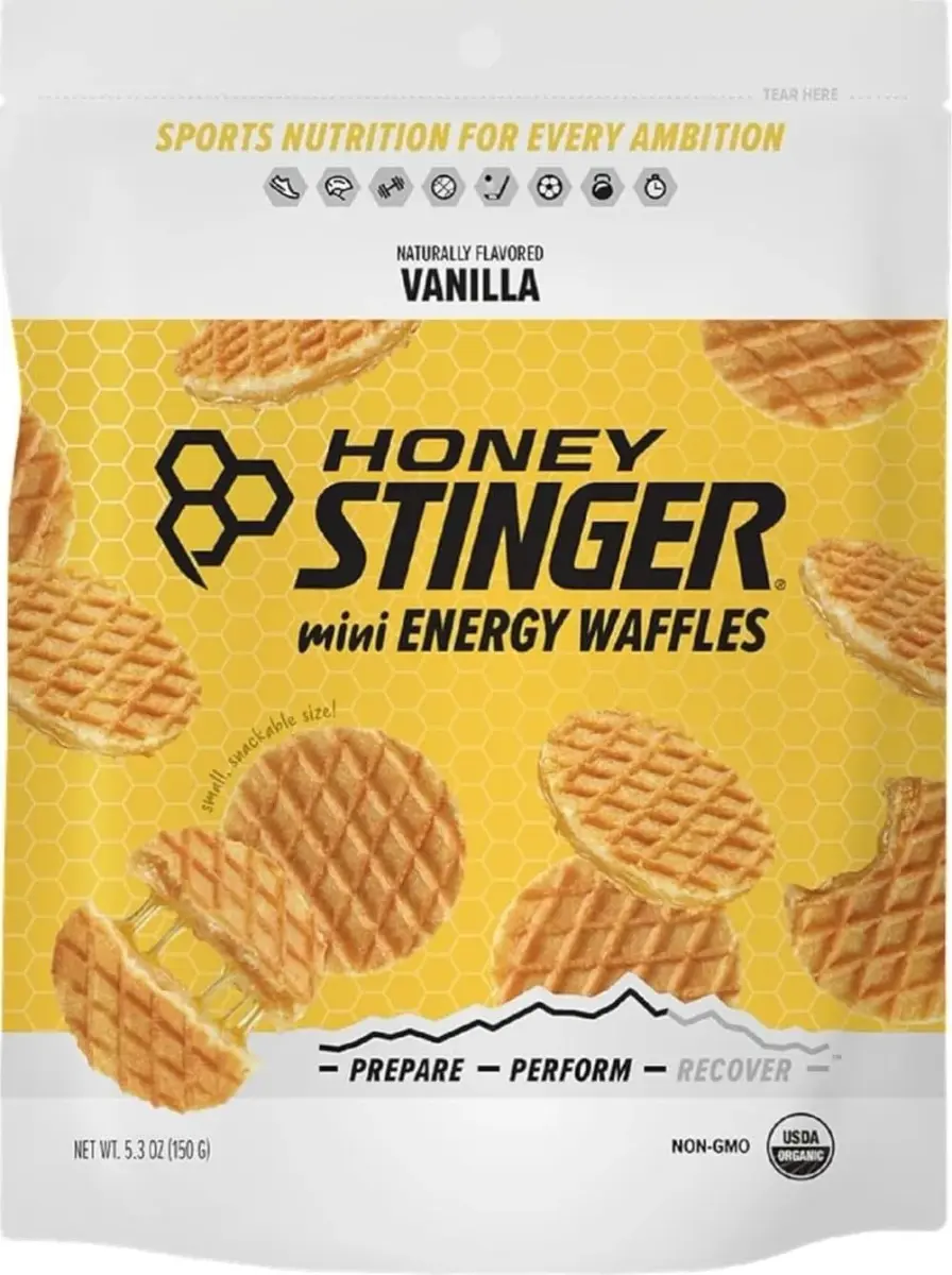 Honey Stinger Organic Mini Vanilla Waffles 5.3 oz (150 g) | USDA Organic Energy Snack - main product image
