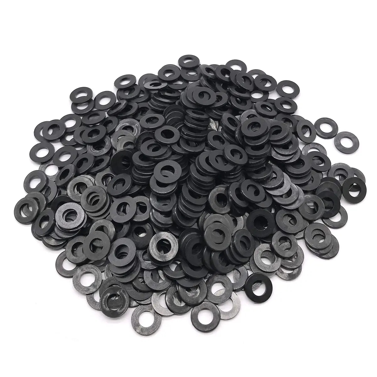 NACX 500Pcs Black Nylon Flat Washers M5 x 10mm x 1mm | Electrical & Electronic Assembly Support - view 3