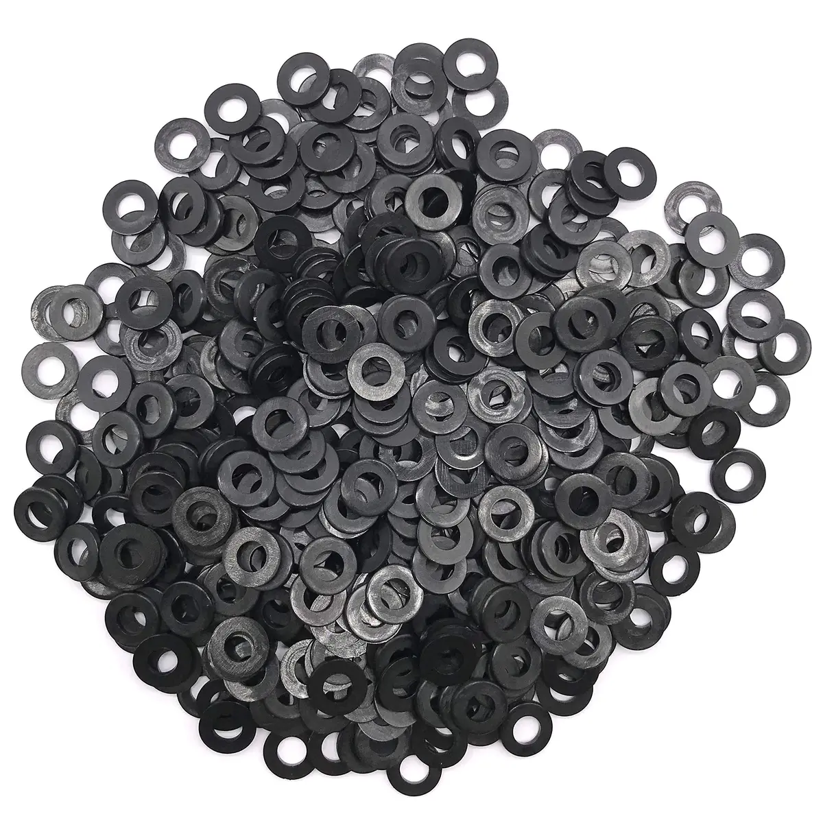 NACX 500Pcs Black Nylon Flat Washers M5 x 10mm x 1mm | Electrical & Electronic Assembly Support - view 4