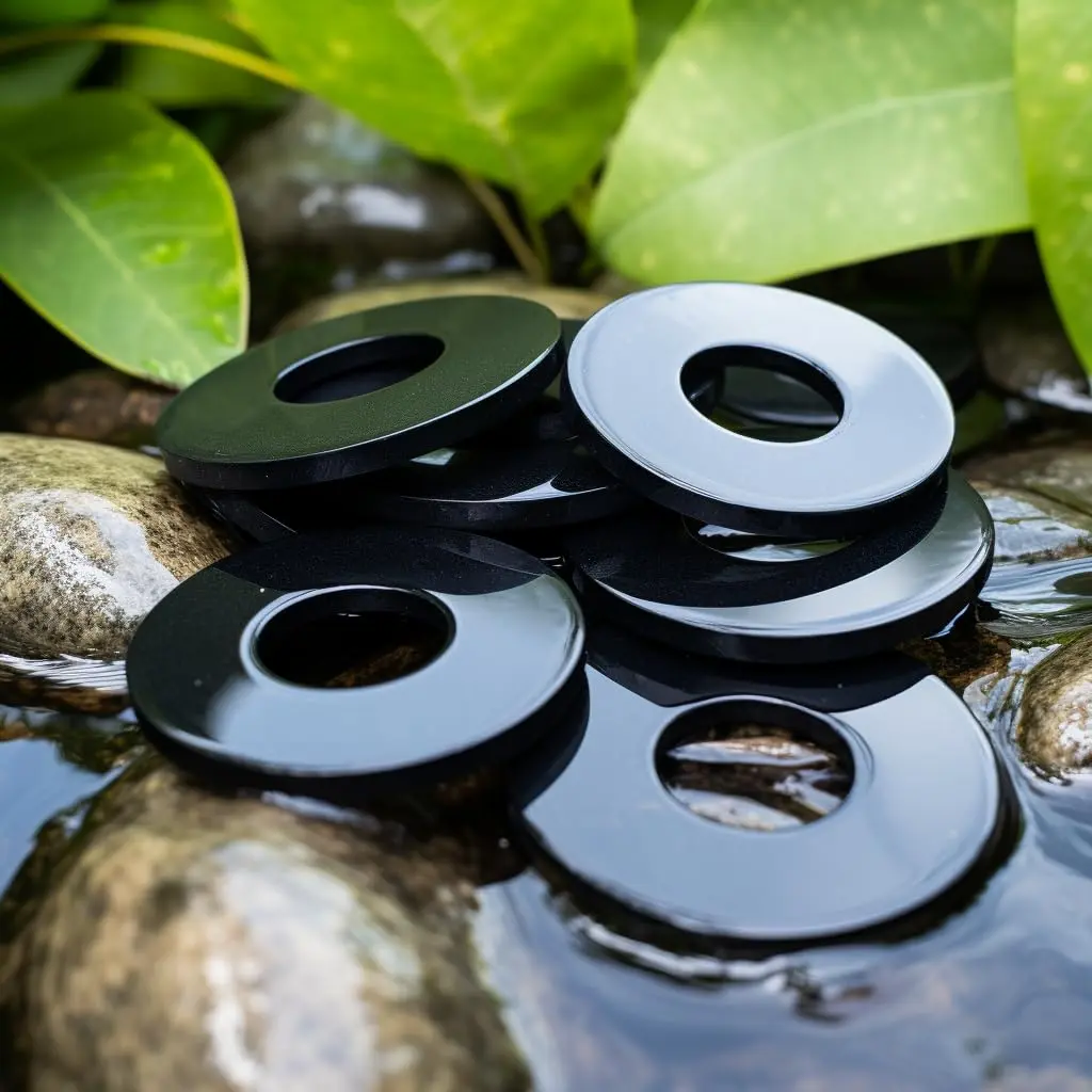 NACX Nylon Flat Washer M8 x 16mm | Black Nylon Spacer for Electrical & Mechanical Use - view 7
