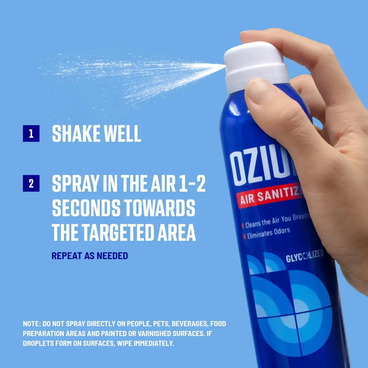 Ozium Vanilla Air Sanitizer & Odor Eliminator Spray 236ml (8 Fl Oz) | Eliminates Stubborn Odors - view 6