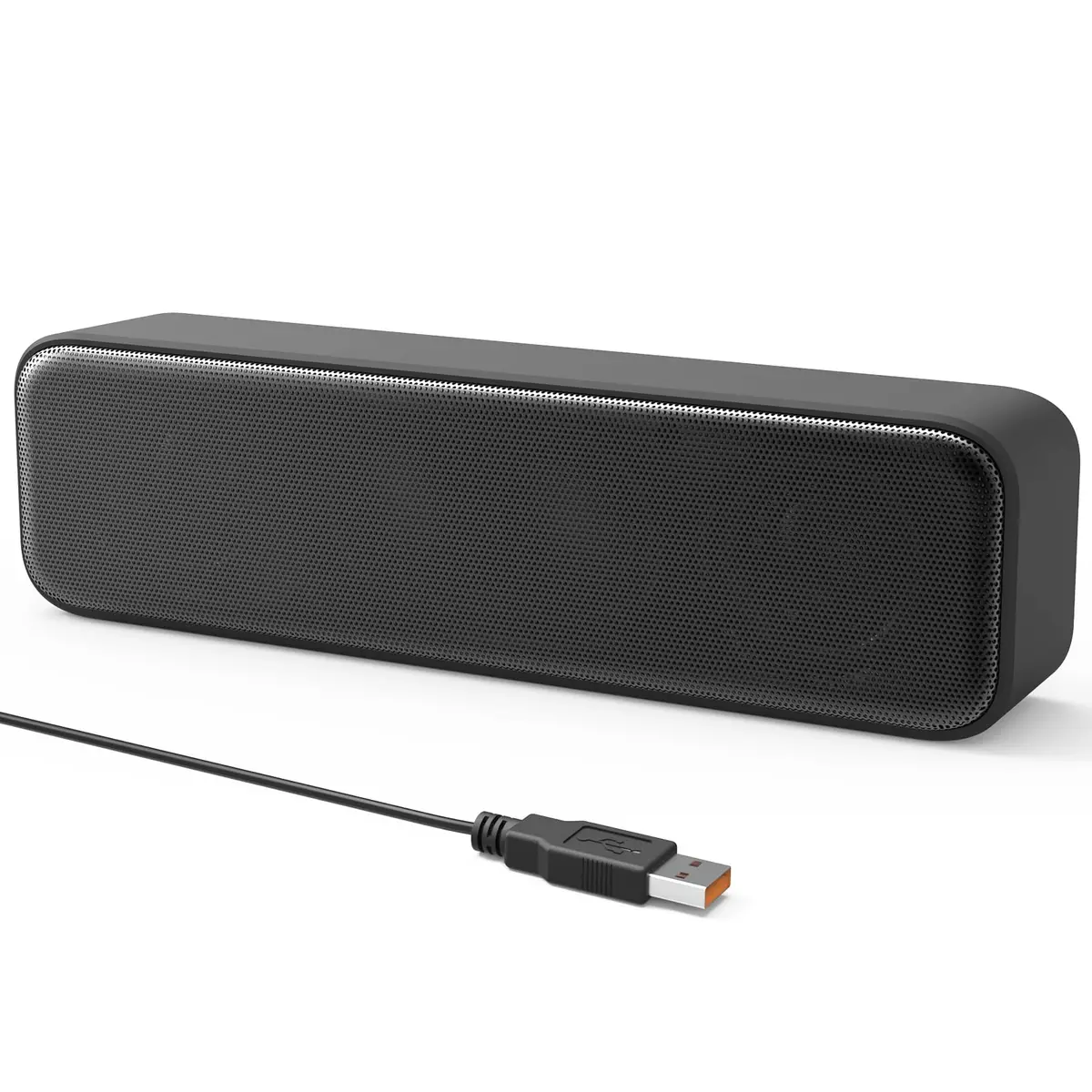 LIELONGREN Upgraded Computer Speakers 286g (10.1 oz) | Plug-n-Play USB Sound Bar with Stereo Loud Sound - main product image