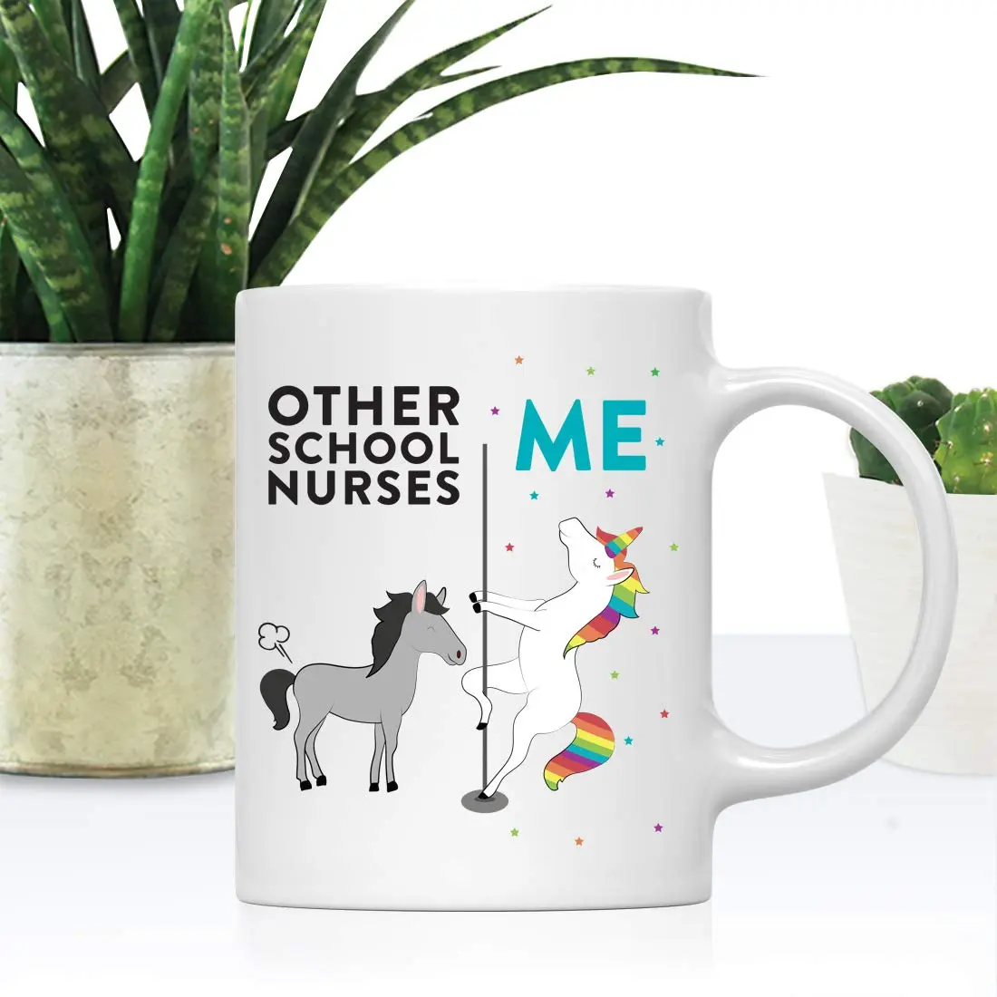 Andaz Press Funny Quirky 11oz Ceramic Coffee Mug Gift Box | School Nurse Humor - view 2