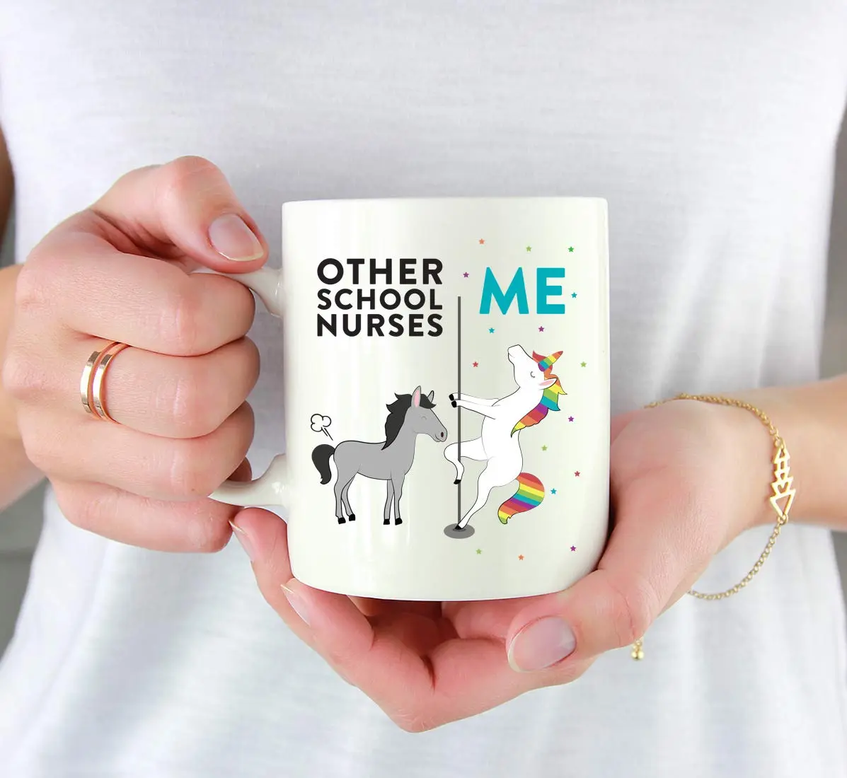 Andaz Press Funny Quirky 11oz Ceramic Coffee Mug Gift Box | School Nurse Humor - view 3