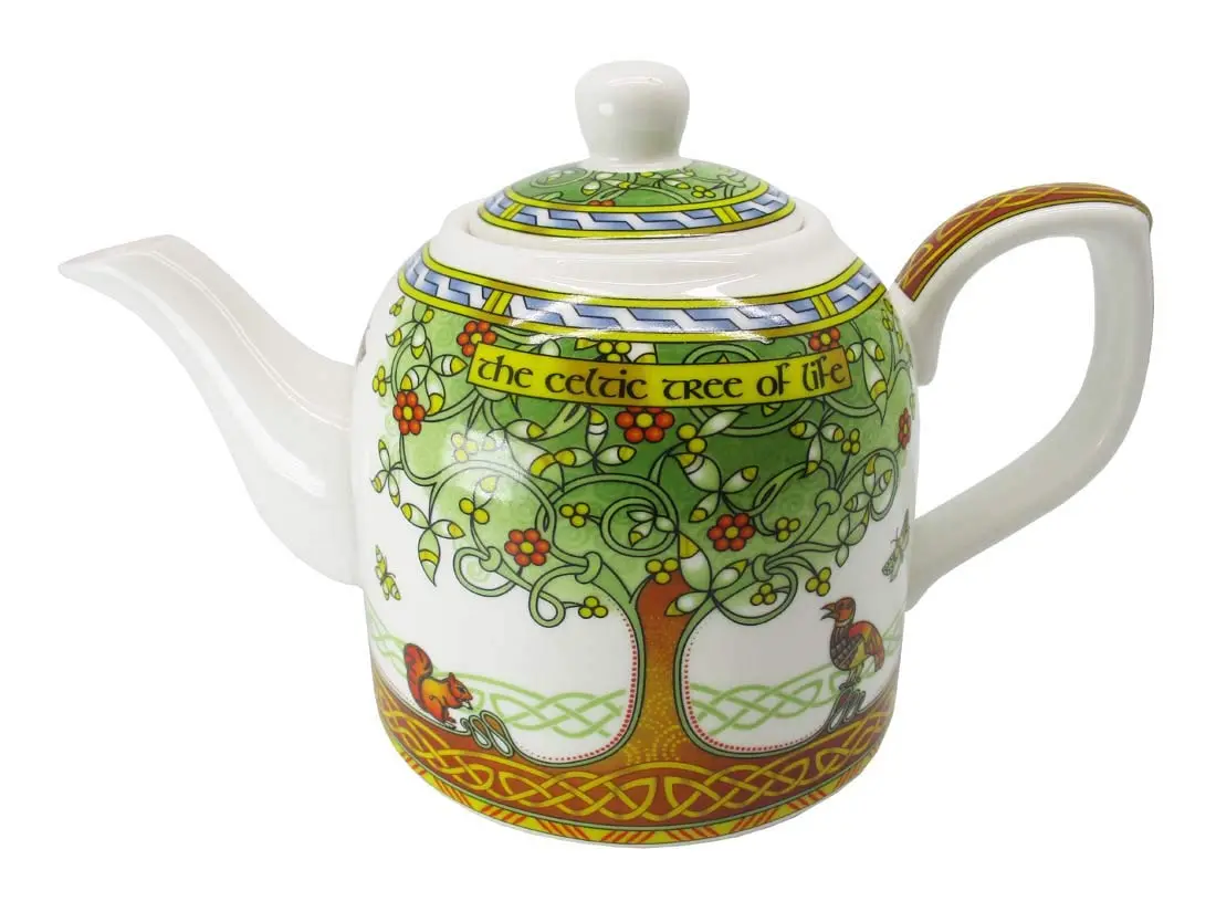 Royal Tara Tree of Life Porcelain Teapot | Celtic Bone China 650ml | Irish Design - view 2