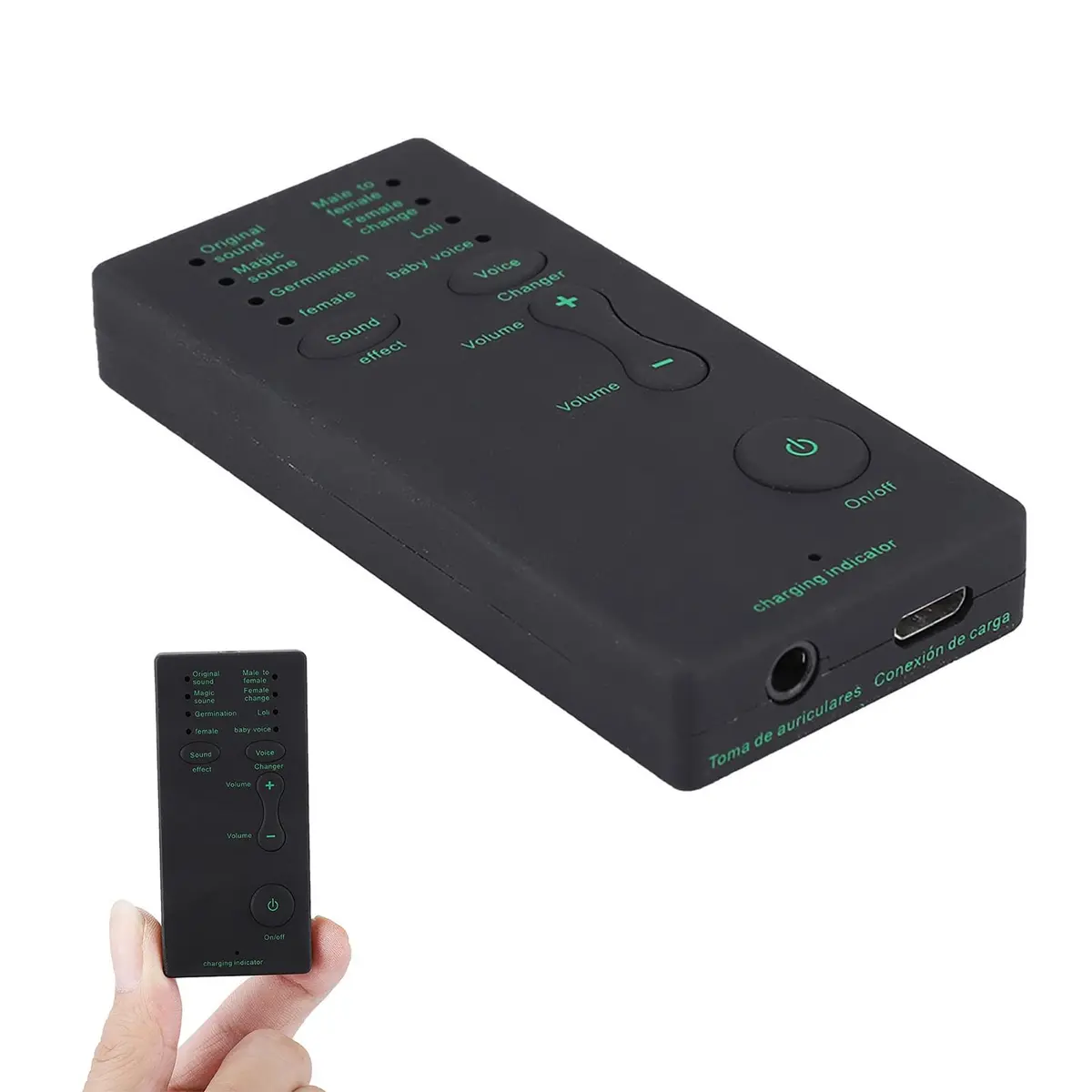 yafa Mini Voice Changer Device 7.5cm (2.95 inch) | Fun Sound Effects for Live Broadcasts & Gaming - view 3