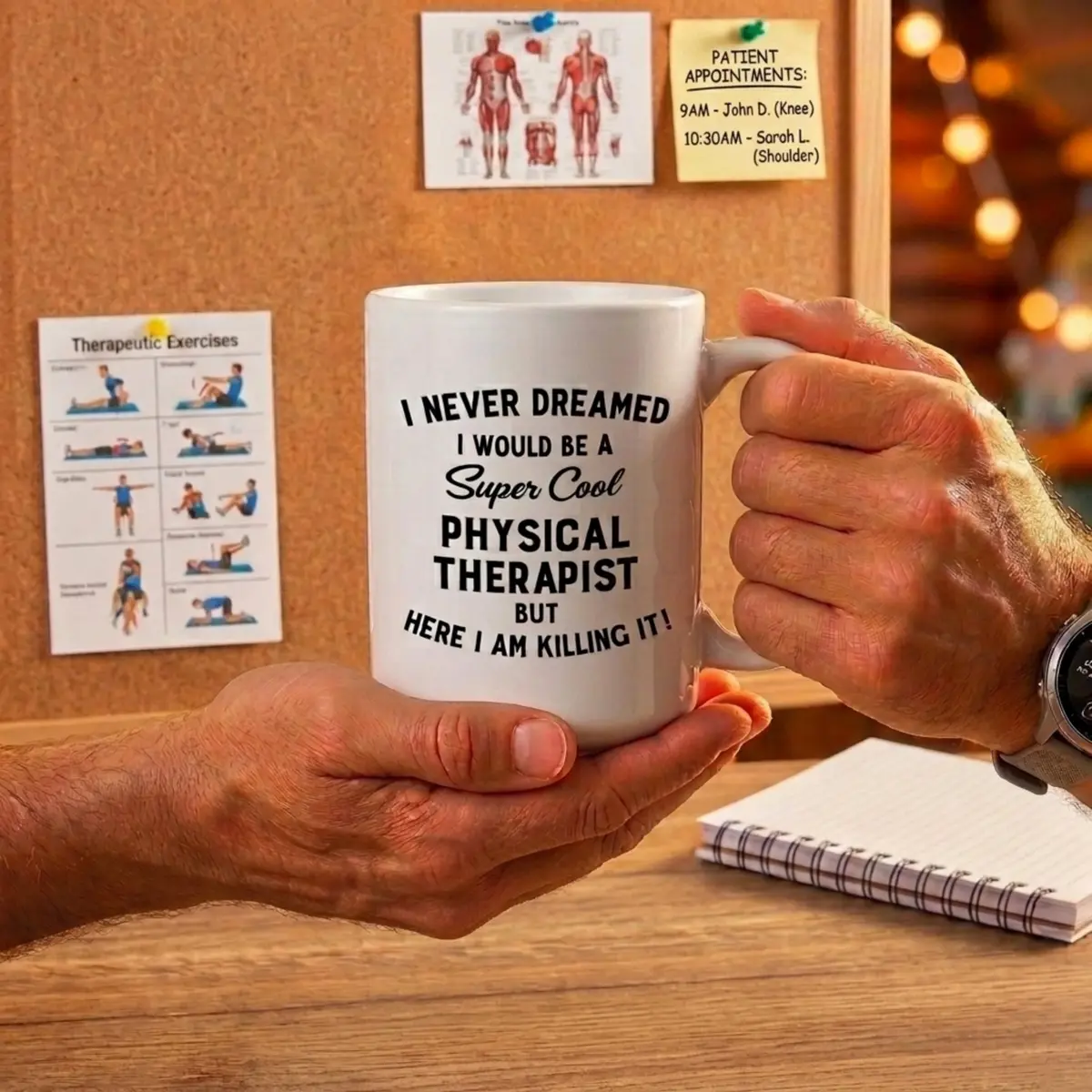 Artisan Owl I Never Dreamed I Would Be A Cool Therapist Mug 15oz | Funny Therapist Coffee Mug for Physical & Occupational Therapists - view 5