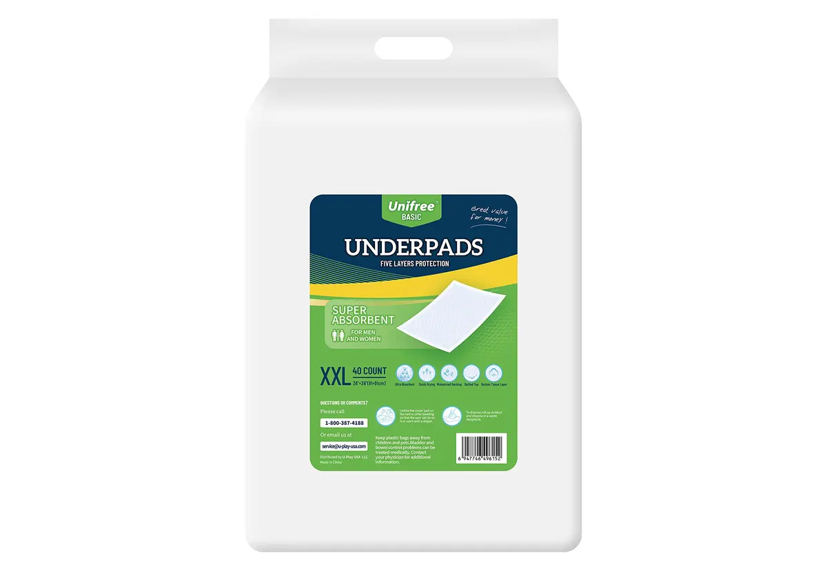UNIFREE Disposable Underpads 36x36 Inch | Super Absorbent Bed & Incontinence Pad for Adults & Pets - main product image