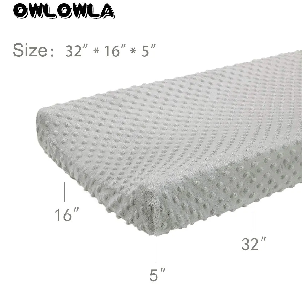 Owlowla Changing Pad Cover, Soft Minky Dots | Ultra-Soft & Breathable for Baby's Comfort (70-120 chars) - view 6