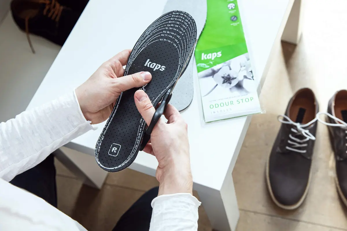 Kaps Odour Stop Shoe Insoles 6 Pair Pack Cut to Fit | Activated Charcoal Odour Control - view 2