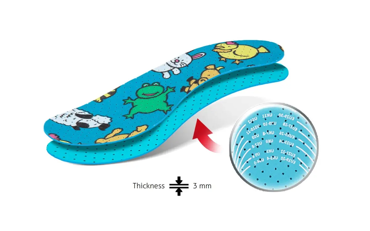 Kaps Kids Insoles 6 Pair | Soft Cushioned Breathable Shoe Inserts for Toddlers & Children - view 7