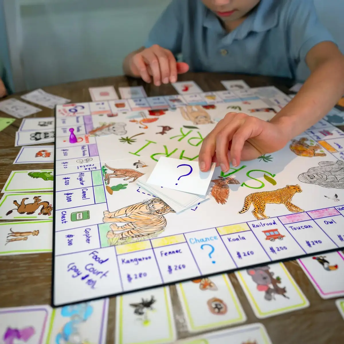 Apostrophe Games Create Your Own Opoly Board Game Kit with Blank Board & Game Pieces, 50.8cm x 50.8cm (20" x 20") | Educational Board Game for Kids 3-12 - view 7