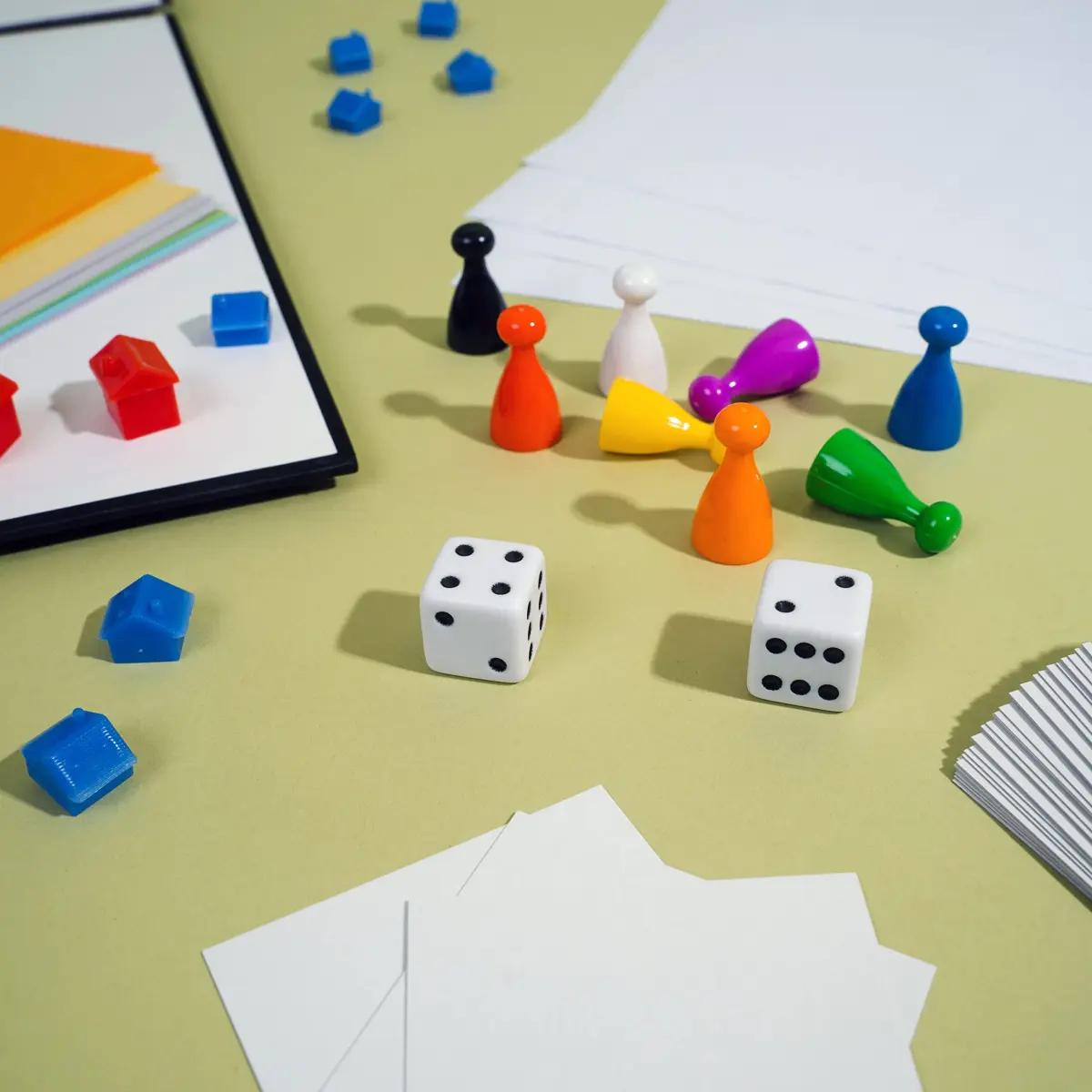 Apostrophe Games Create Your Own Opoly Board Game Kit with Blank Board & Game Pieces, 50.8cm x 50.8cm (20" x 20") | Educational Board Game for Kids 3-12 - view 2