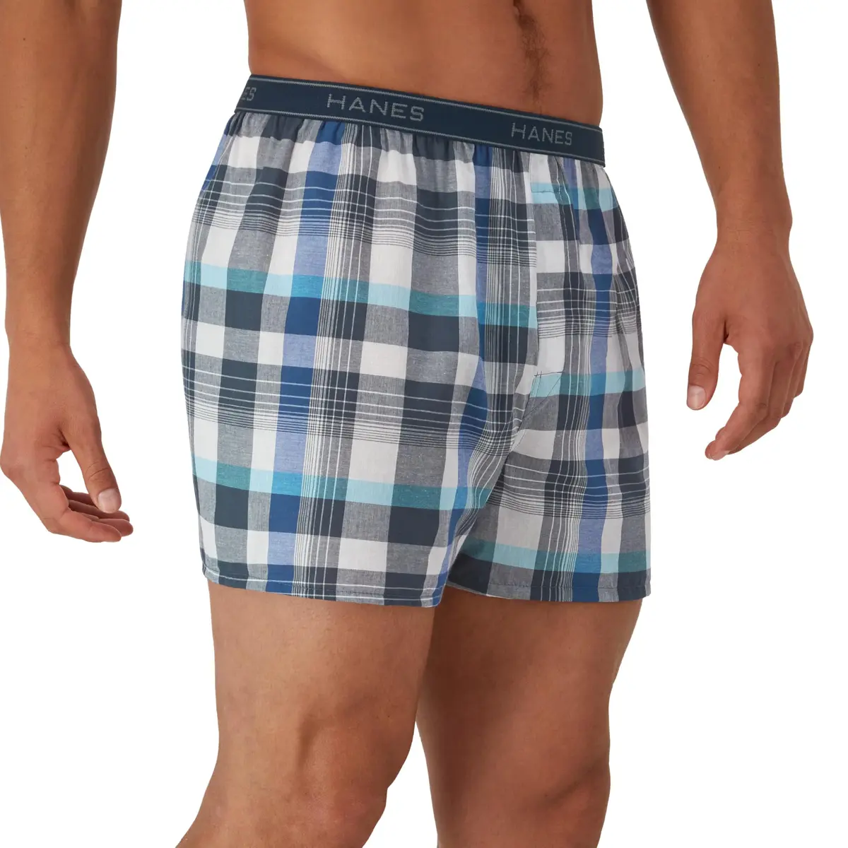 Hanes Men's Tagless Boxer Large | Moisture-Wicking Cotton Blend, Assorted Colors - view 3