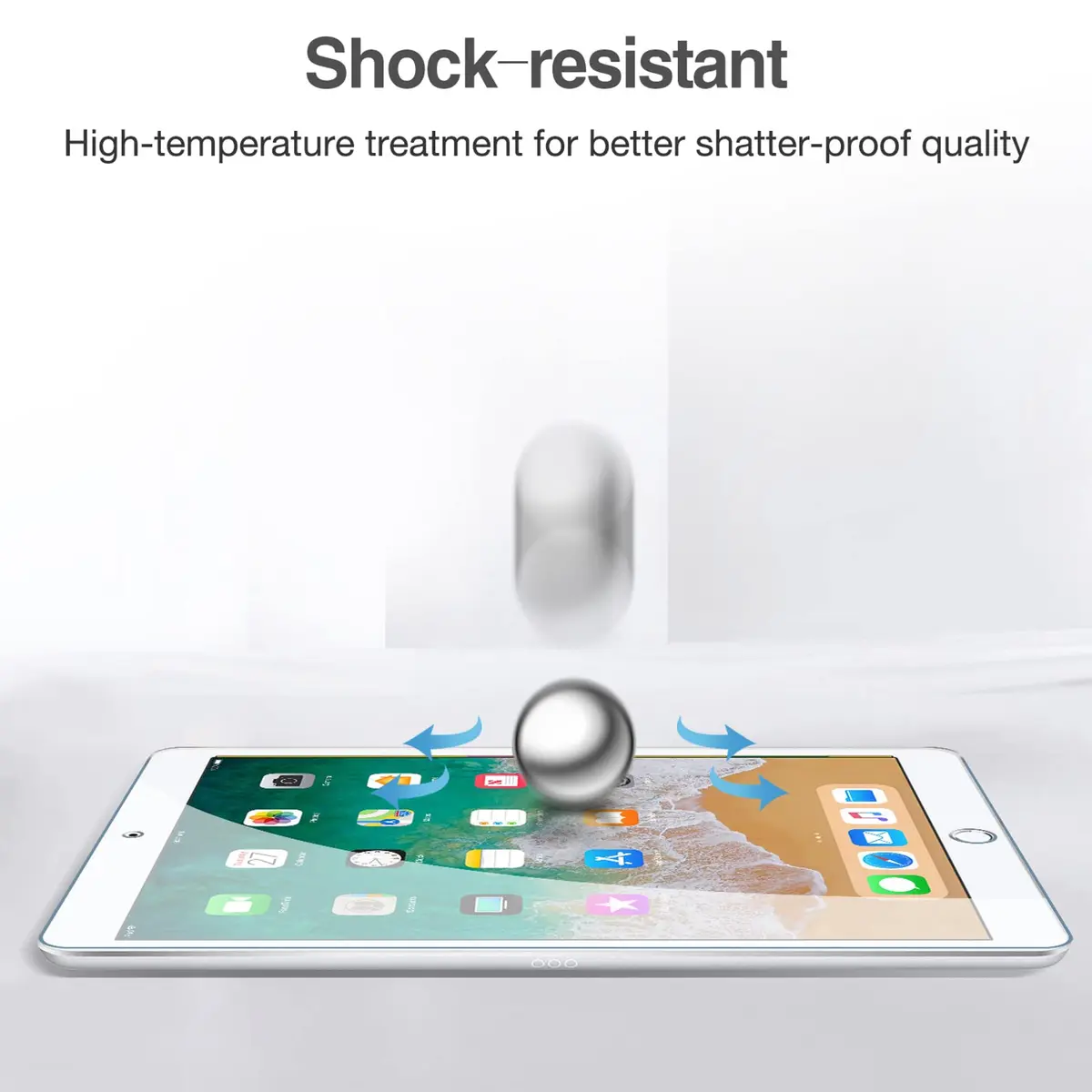 ProCase 2 Pack Tempered Glass Screen Protector for iPad 9.7" (6th/5th Gen, Air 2/1, Pro 9.7) | HD Clear, 9H Hardness, Bubble-Free - view 6