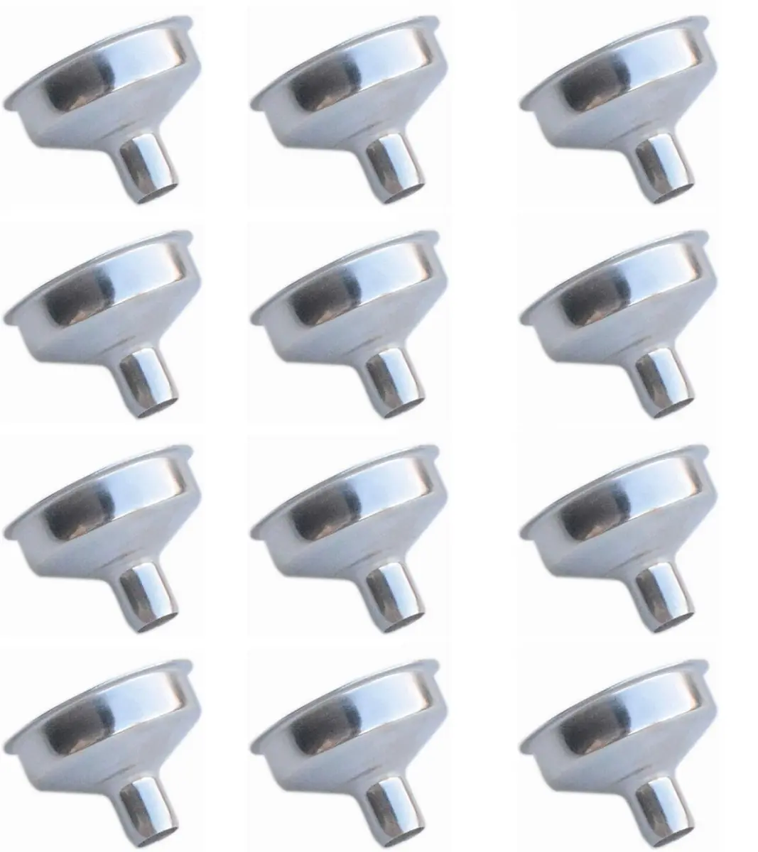 Yansanido Stainless Steel Mini Funnels 1.25 Inch | 12 Pack for DIY & Bottles - main product image