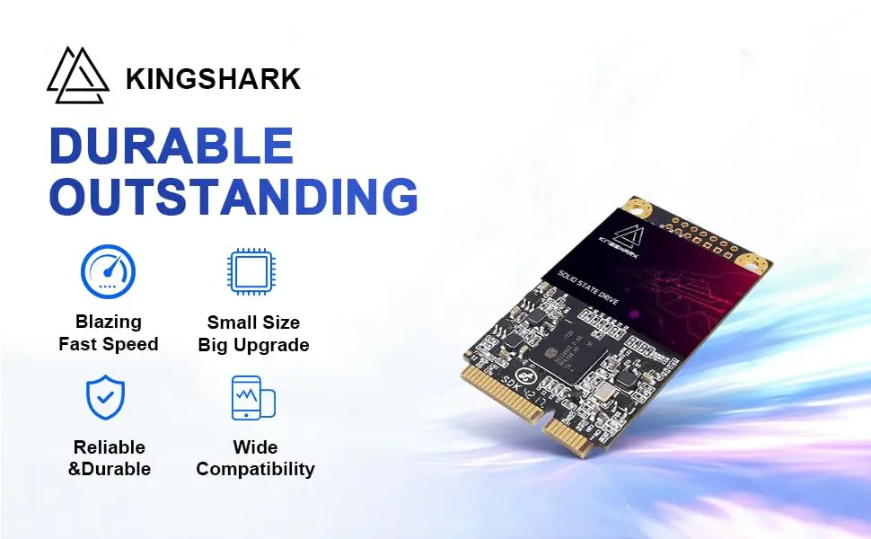 Kingshark gamer 128GB mSATA SSD SATA III 6Gb/s Internal Solid State Drive | High-Speed Storage for Laptop & Desktop - view 4
