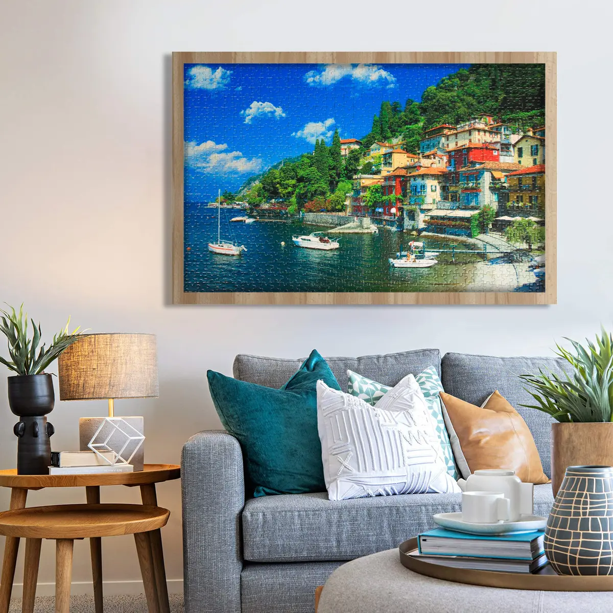 Lavievert 1000 Piece Jigsaw Puzzle Game for Adults - Lake Como, Italy | Family Bonding & Cognitive Fun - view 7