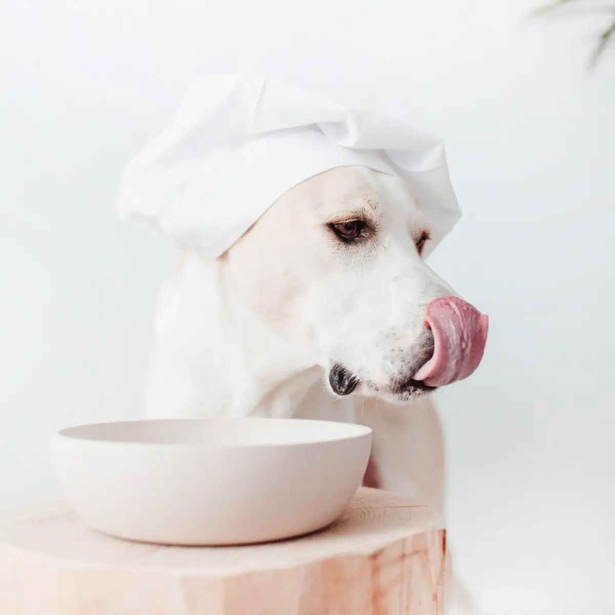 District 70 Bamboo Dog Bowl Medium Merengue 1000ml (33.8 Fl Oz) | Non-Slip Base for Dogs - view 4