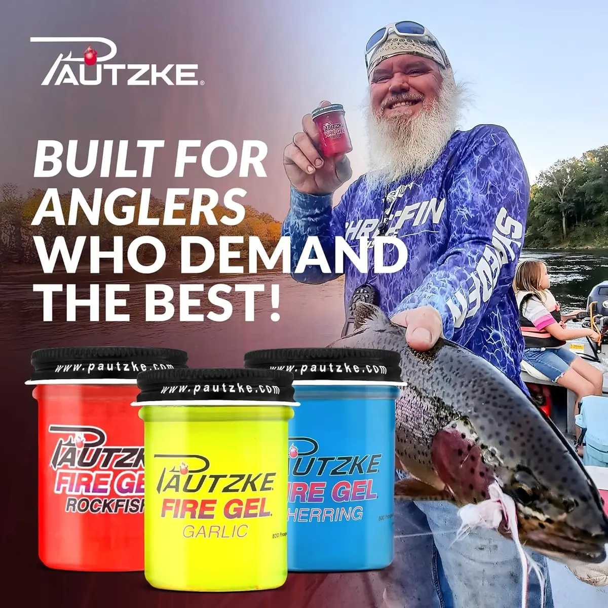 Pautzke Fishing Scent Attractant Fire Gel Bait, Mullet | Long-lasting Fish Catching Scent - view 2