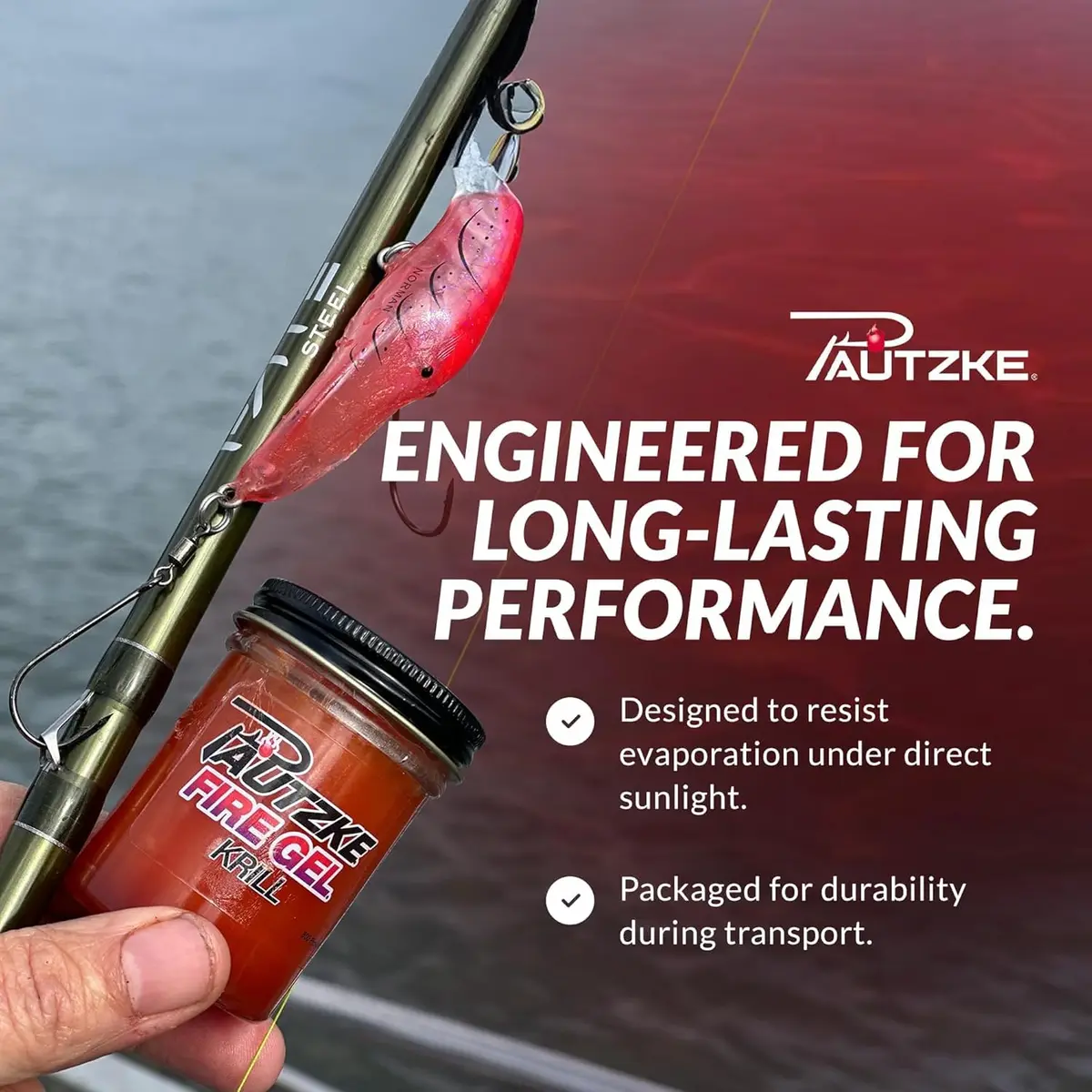Pautzke Fishing Scent Attractant Fire Gel Bait, Mullet | Long-lasting Fish Catching Scent - view 3