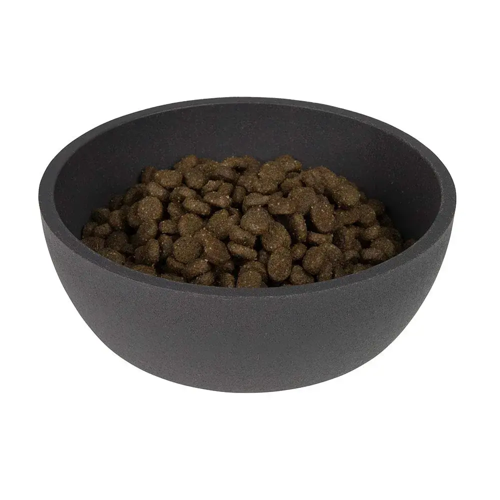 District 70 Bamboo Dog Bowl Small Dark Grey 570ml (20 Fl Oz) | Non-Slip Base for Eager Eaters - view 2