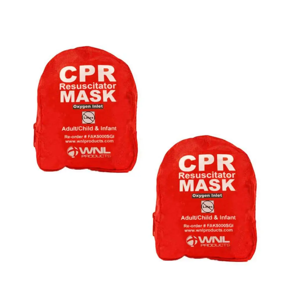 WNL Products CPR Rescue Mask Kit with Infant Mask, Adult/Child Mask, Soft Case, 2-Pack | Professional Healthcare India - main product image