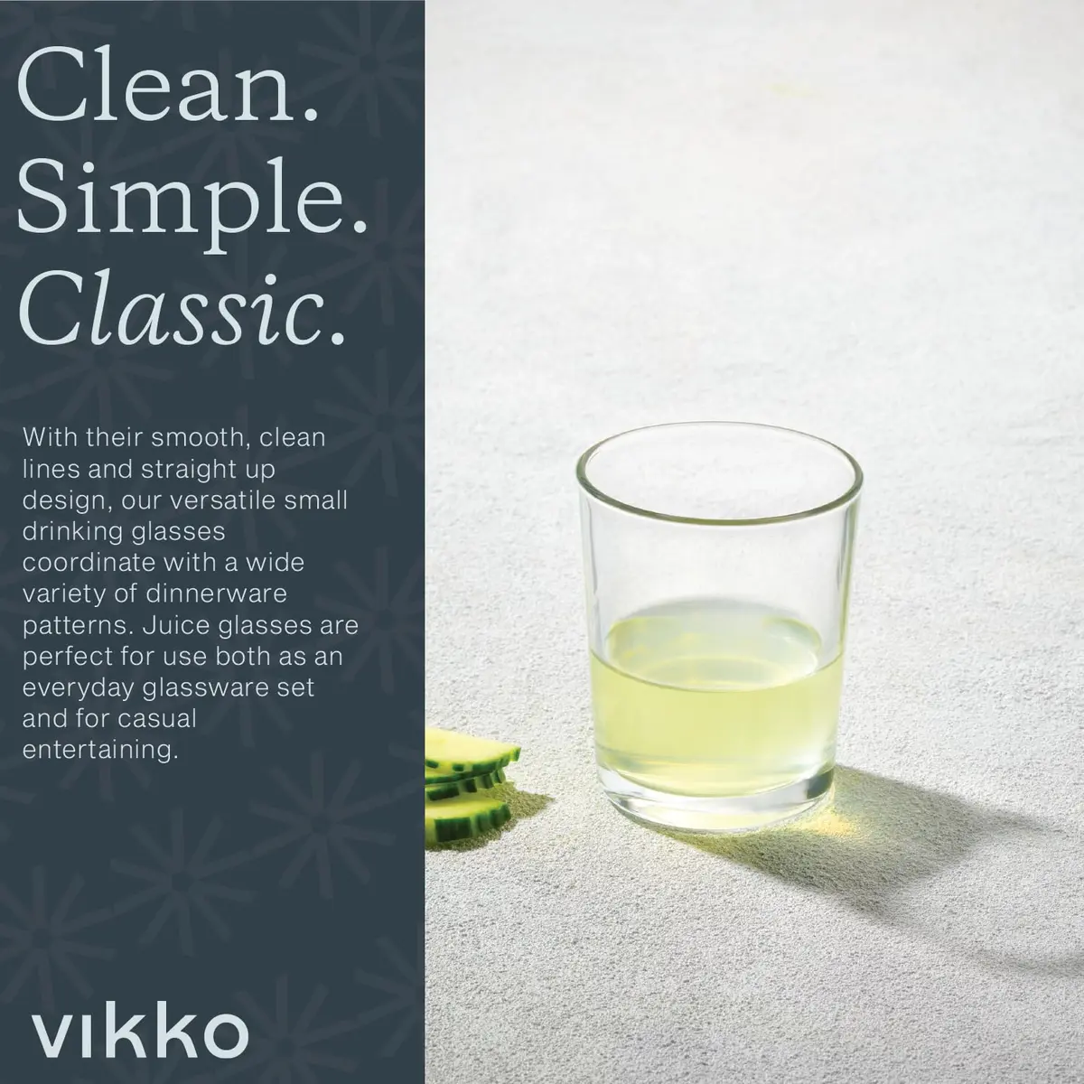 Vikko Small Juice Glasses 5 Oz | Heavy Base Glassware for Kids & Tasting - view 5